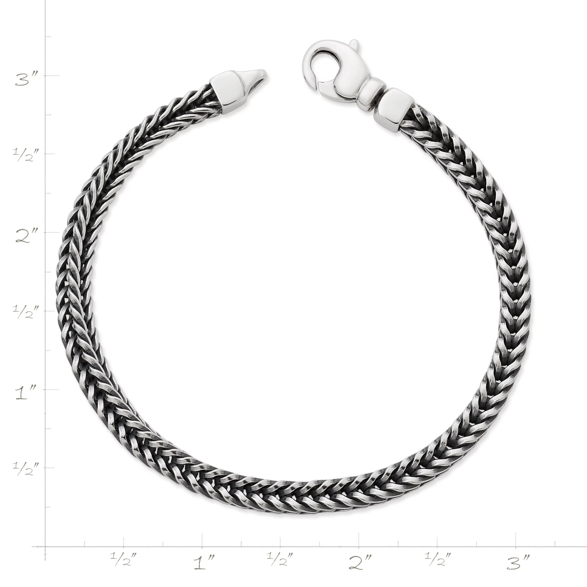 Square Foxtail Link Bracelet - Image 2