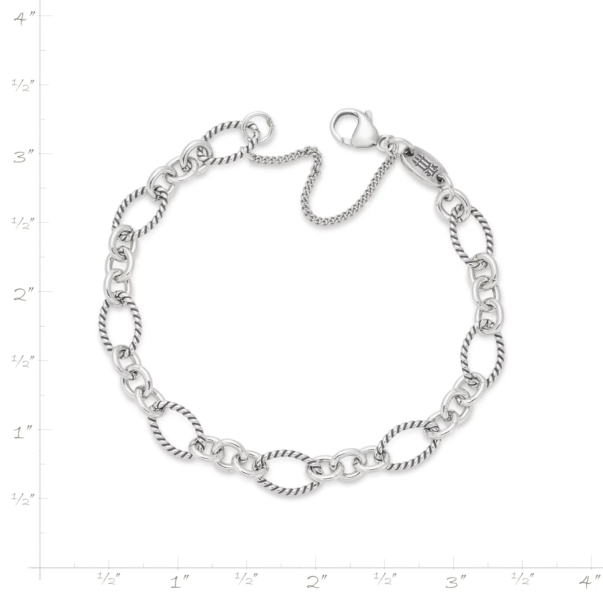 Oval Twist Charm Bracelet - Image 4