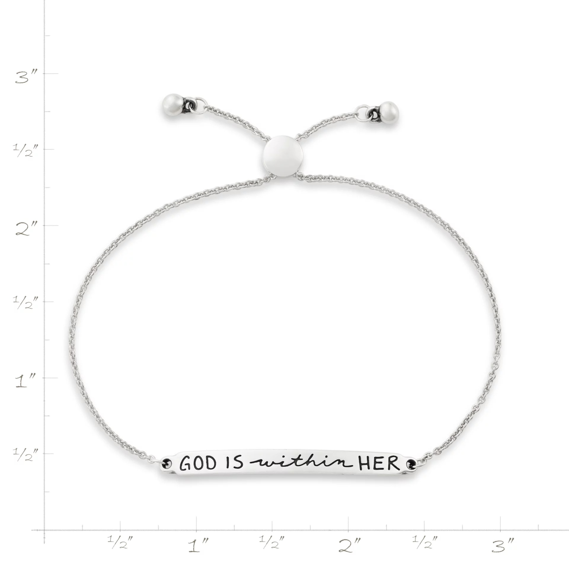 God is Within Her Slider Bracelet - Image 6