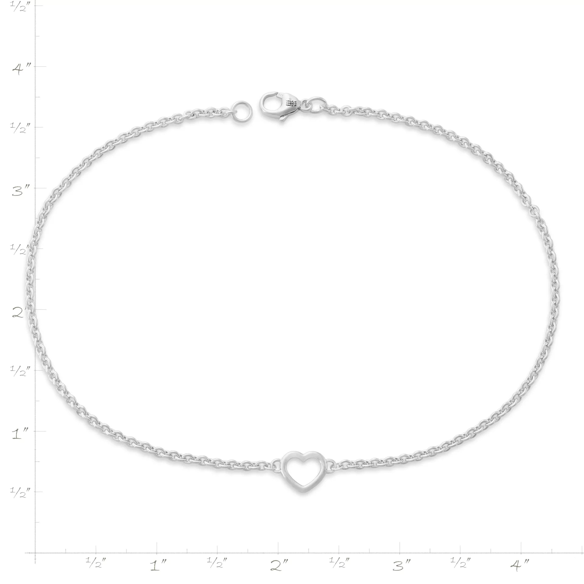 Heart Station Charm Anklet - Image 5
