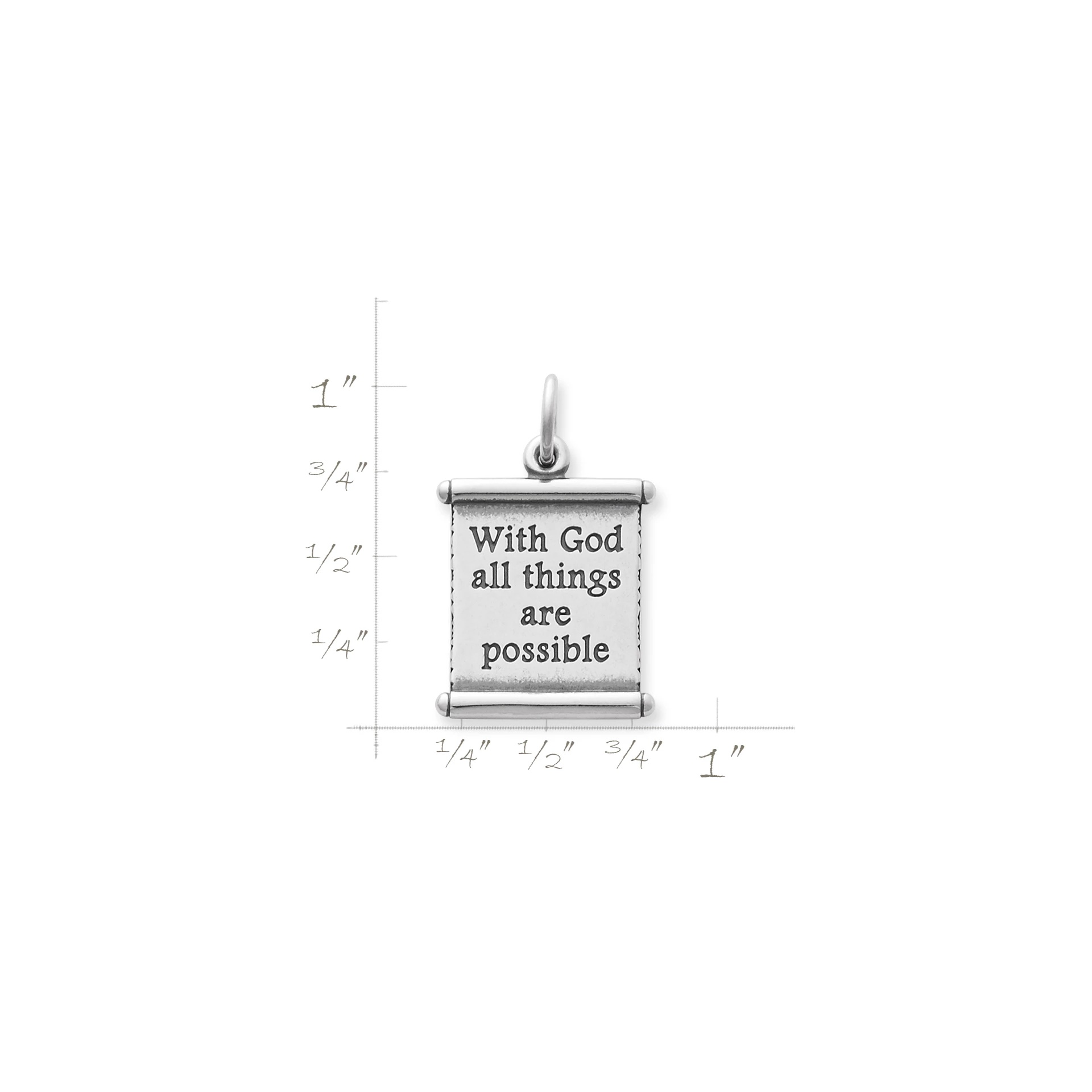 All Things Are Possible Scroll Charm - Image 2