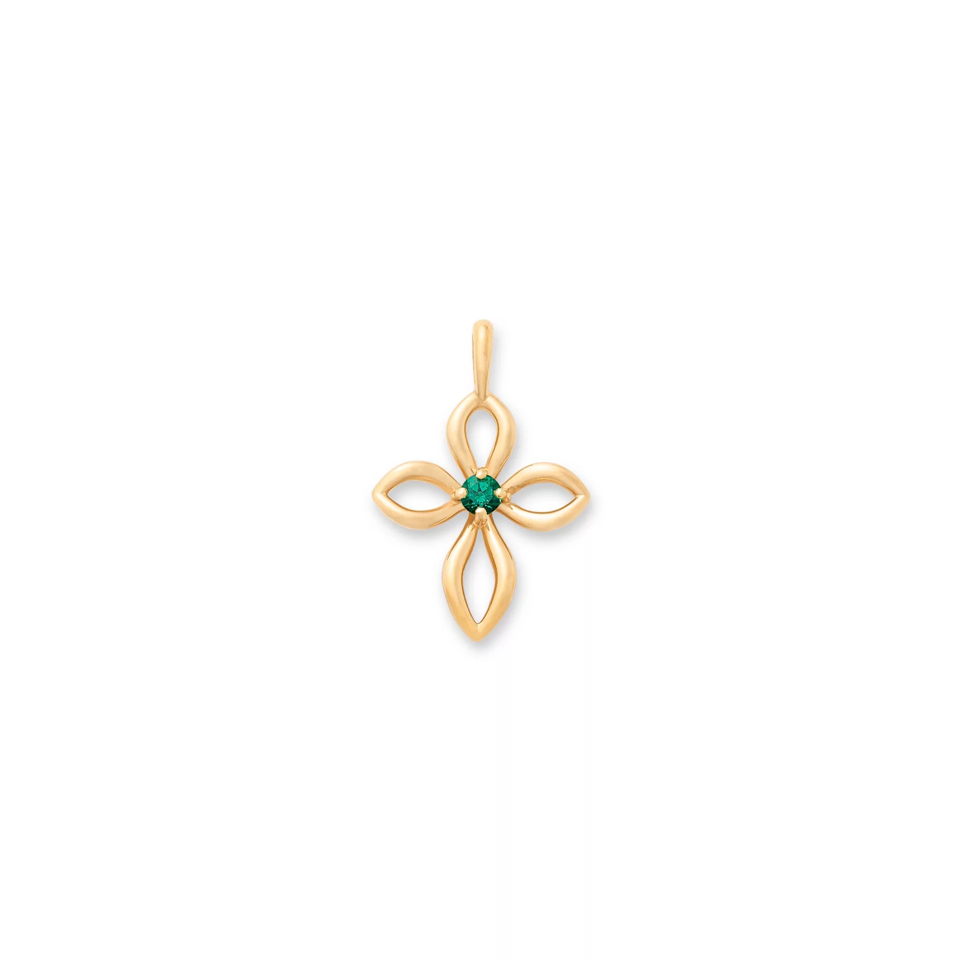 Avery Remembrance Birthstone Cross Pendant