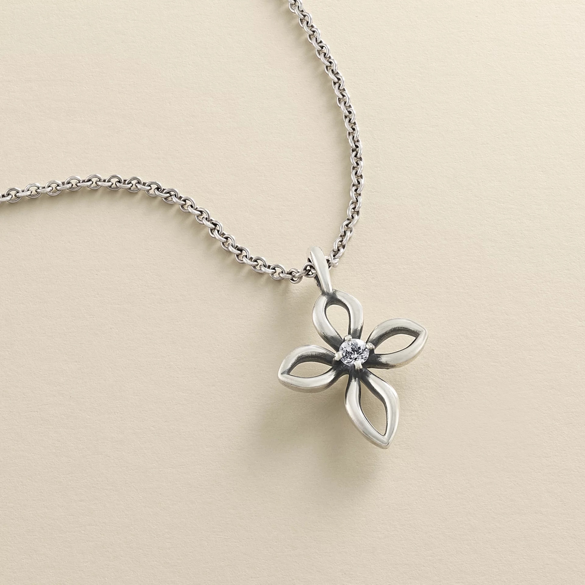 Avery Remembrance Birthstone Cross Pendant - Image 2