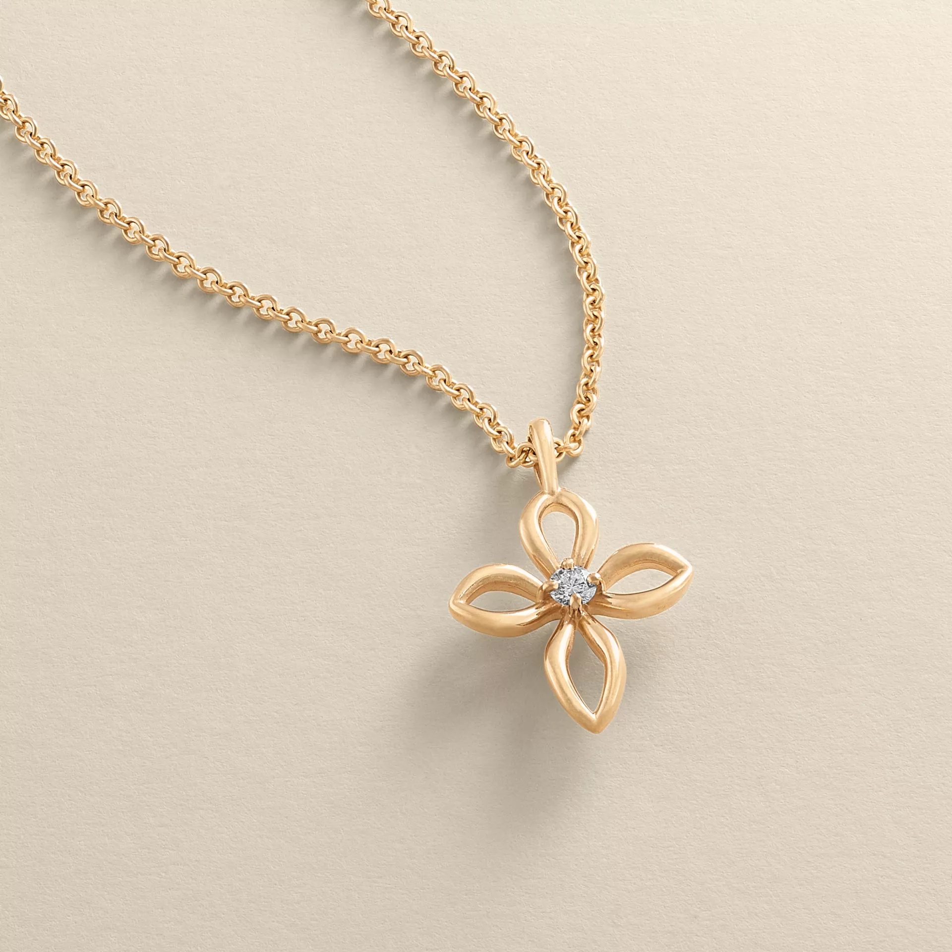 Avery Remembrance Birthstone Cross Pendant - Image 2