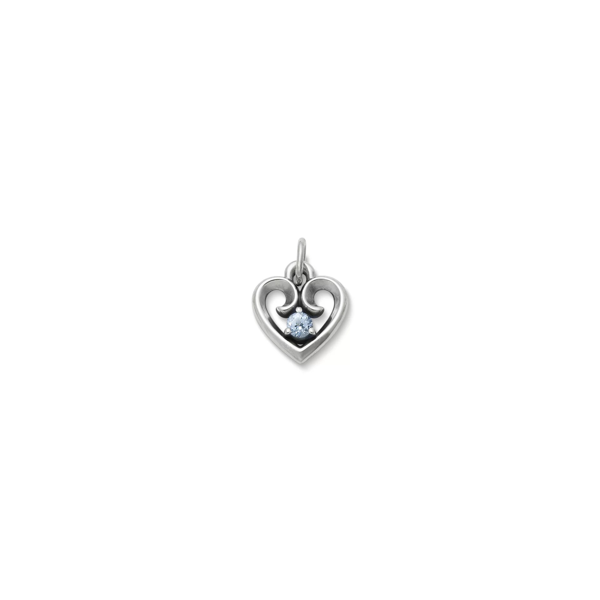 Avery Remembrance Heart Birthstone Charm