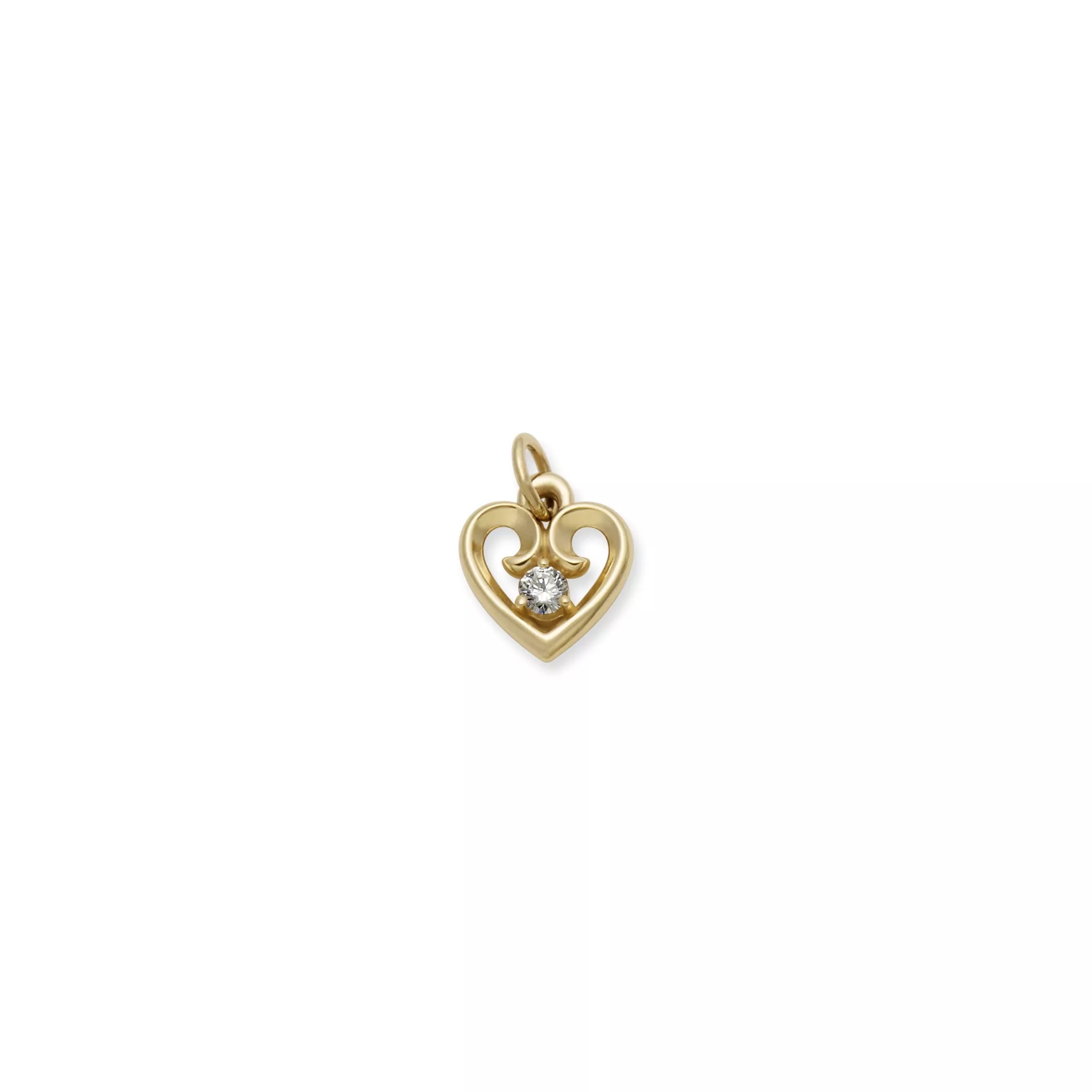 Avery Remembrance Heart Birthstone Charm