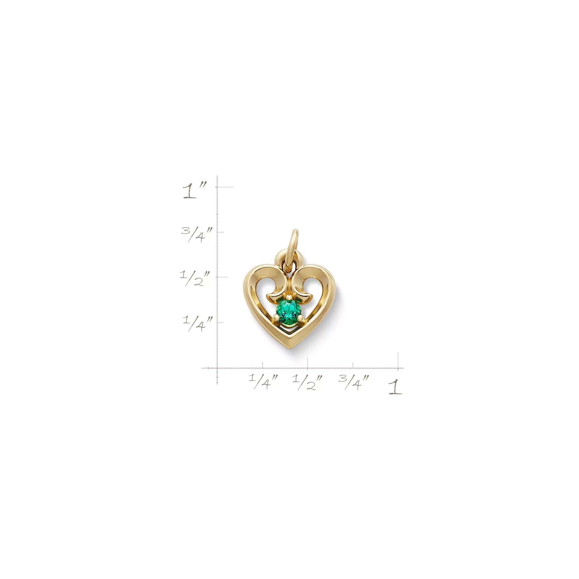 Avery Remembrance Heart Birthstone Charm - Image 2