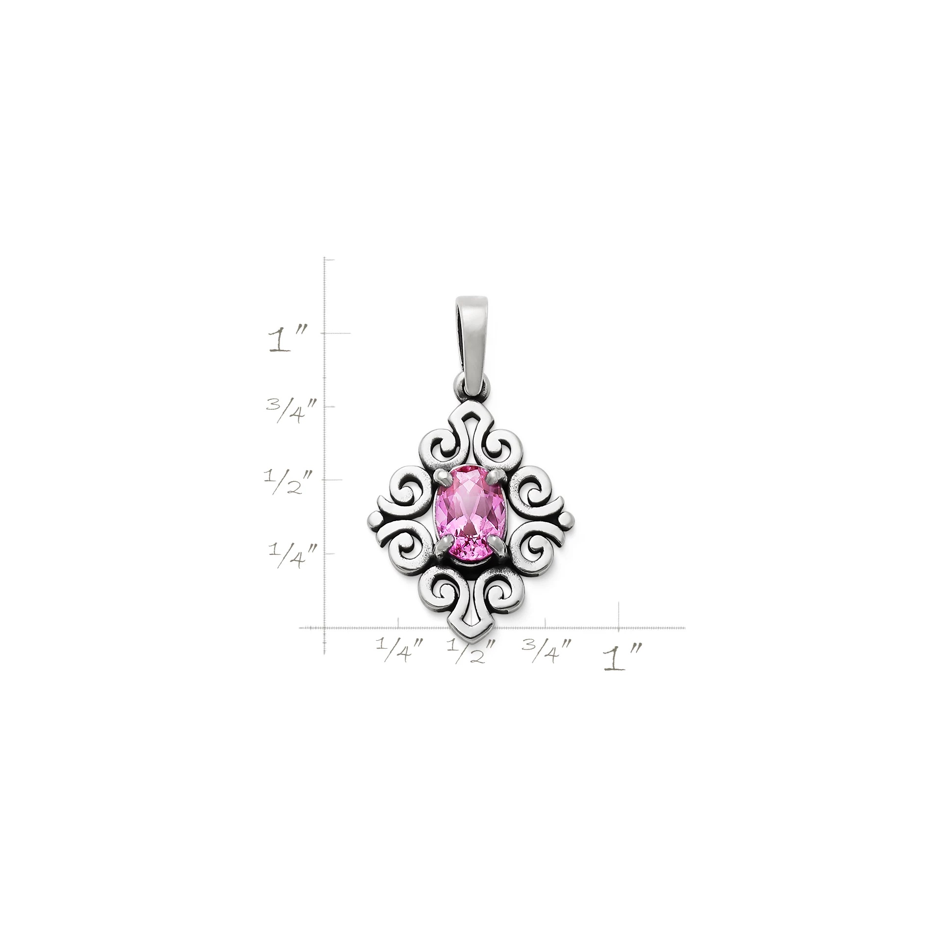 Spanish Lace Birthstone Pendant - Image 3