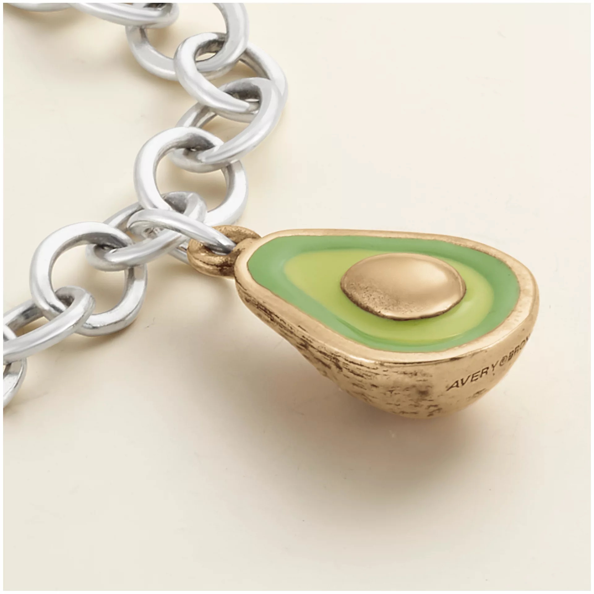 Enamel Avocado Charm - Image 3