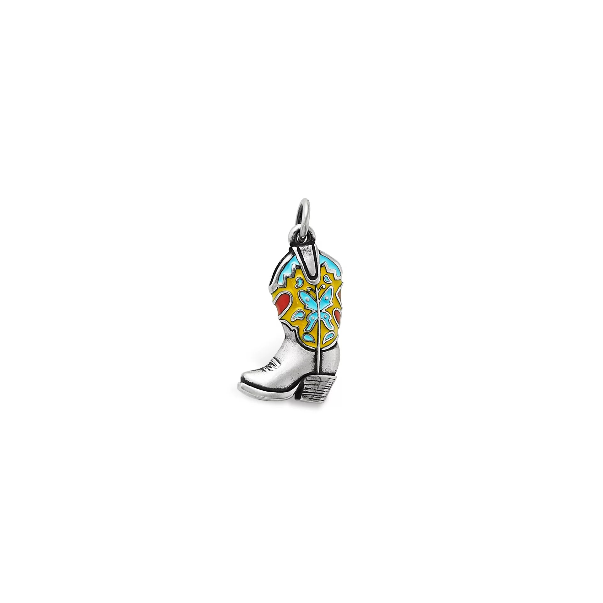 Enamel Western Boot Charm