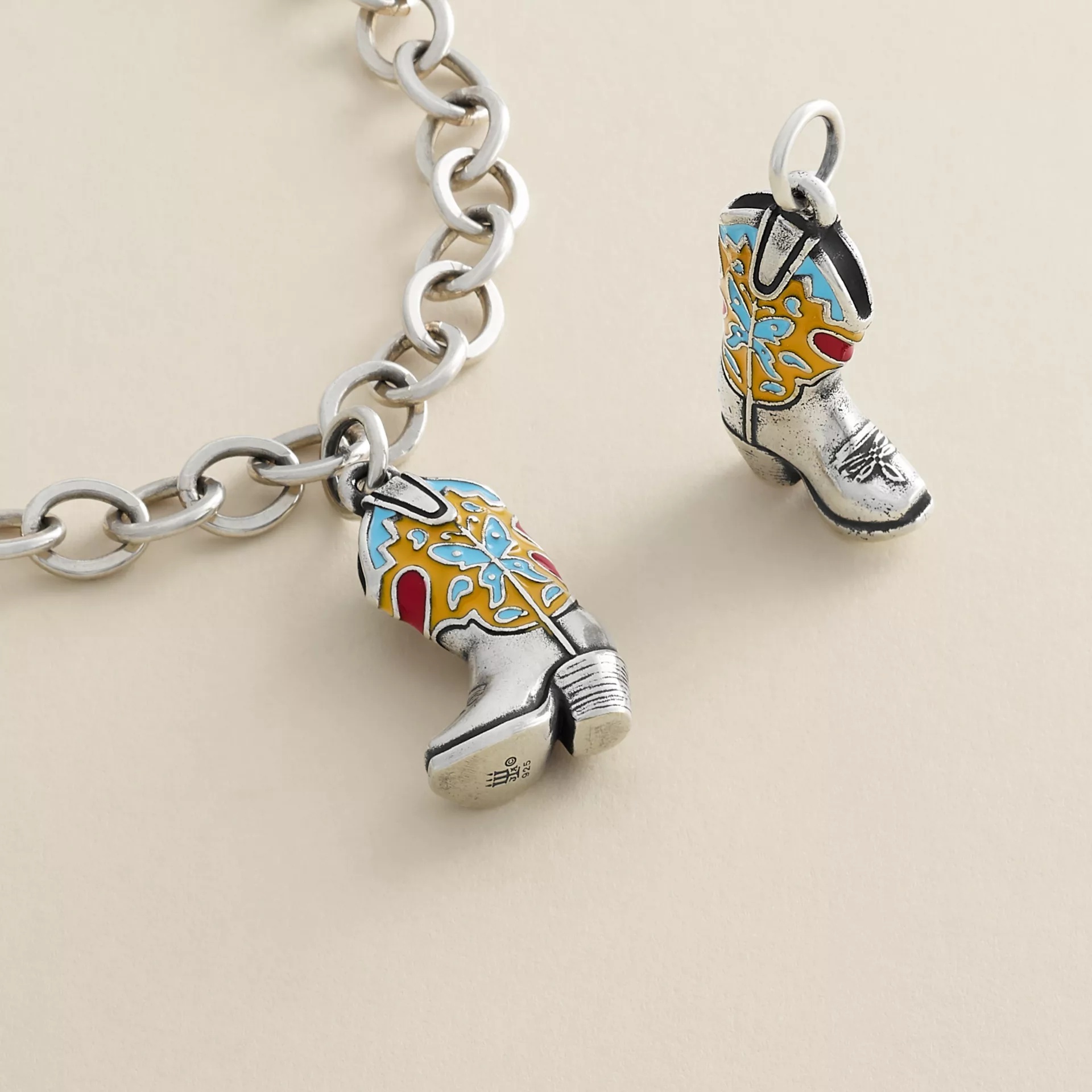 Enamel Western Boot Charm - Image 2