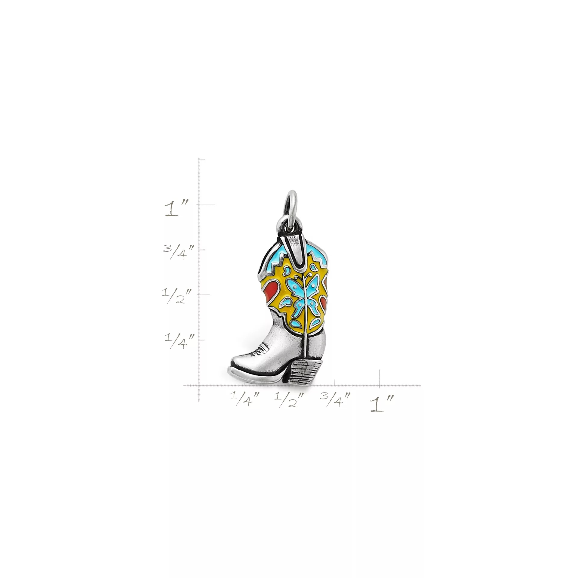 Enamel Western Boot Charm - Image 3