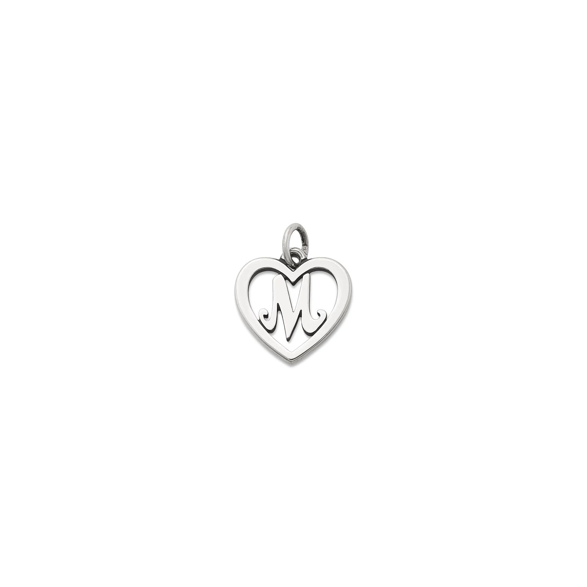 Heart Script Initial Charm