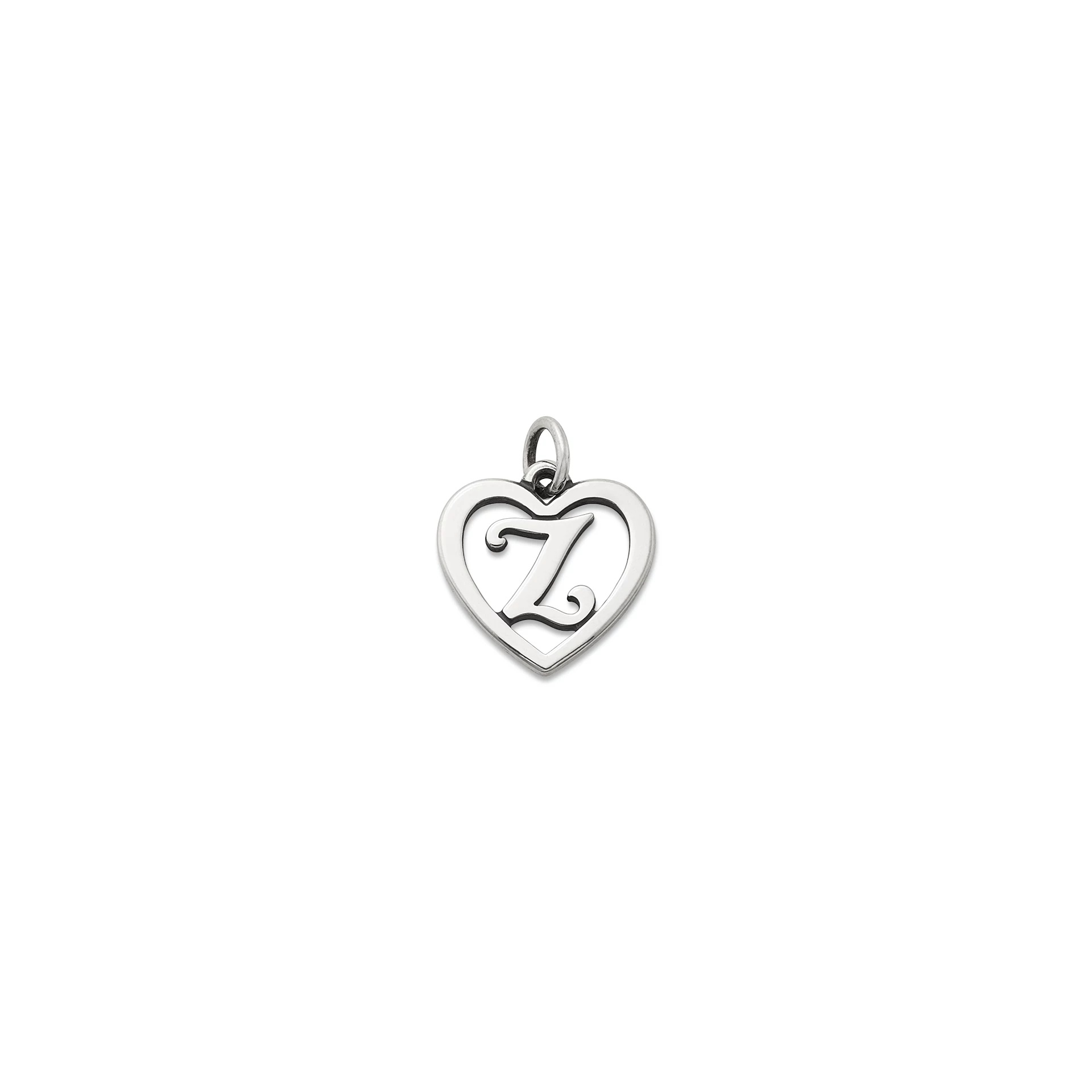 Heart Script Initial Charm