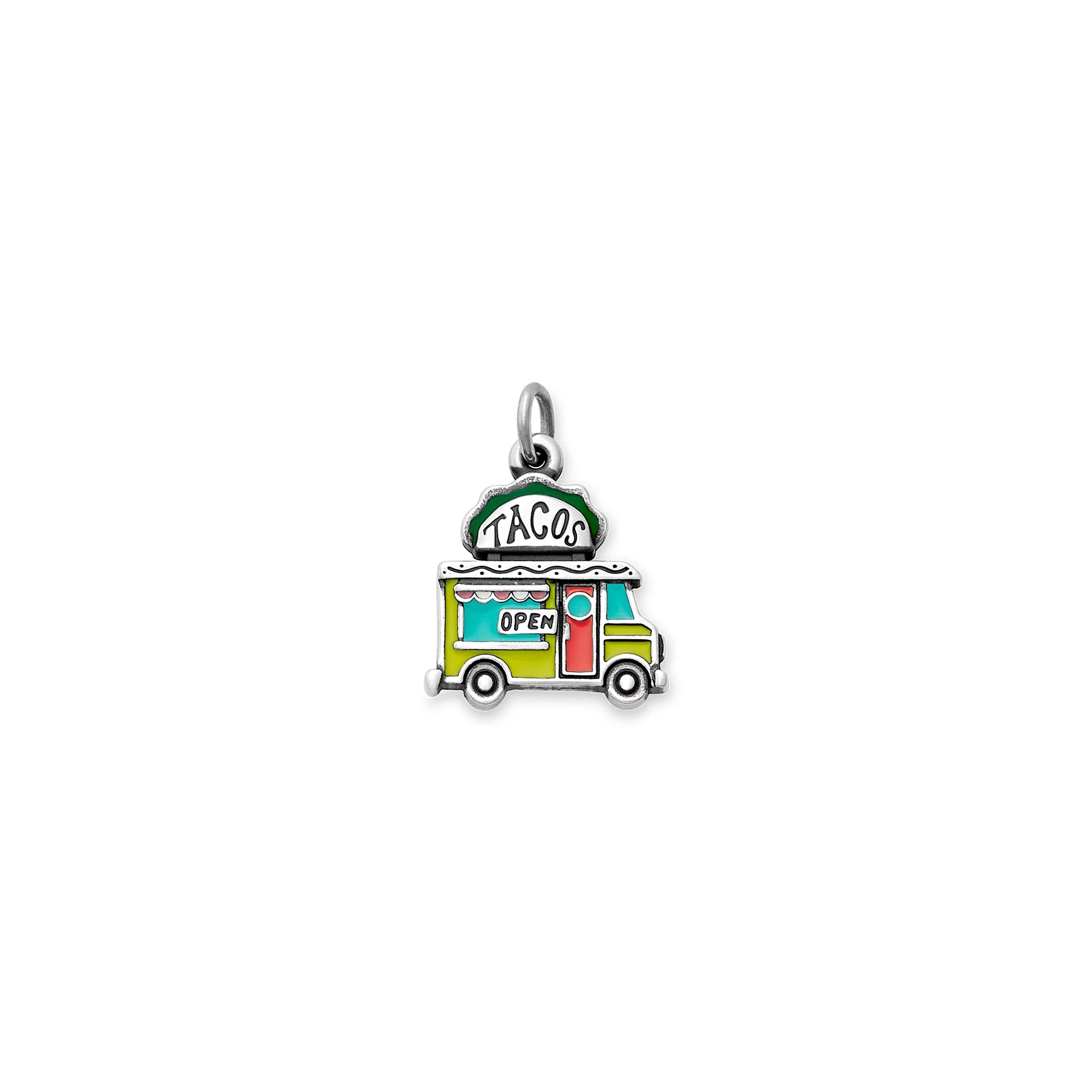 Enamel Taco Truck Charm