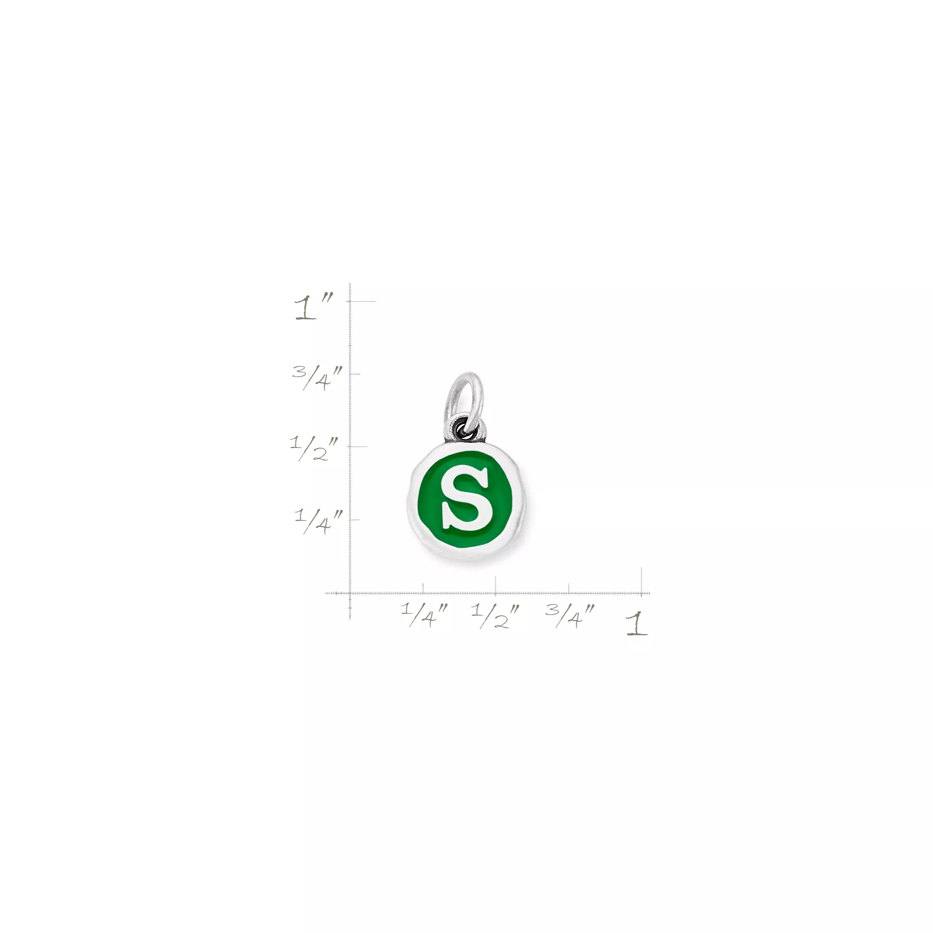 Enamel Initial Disc Charm - Image 4