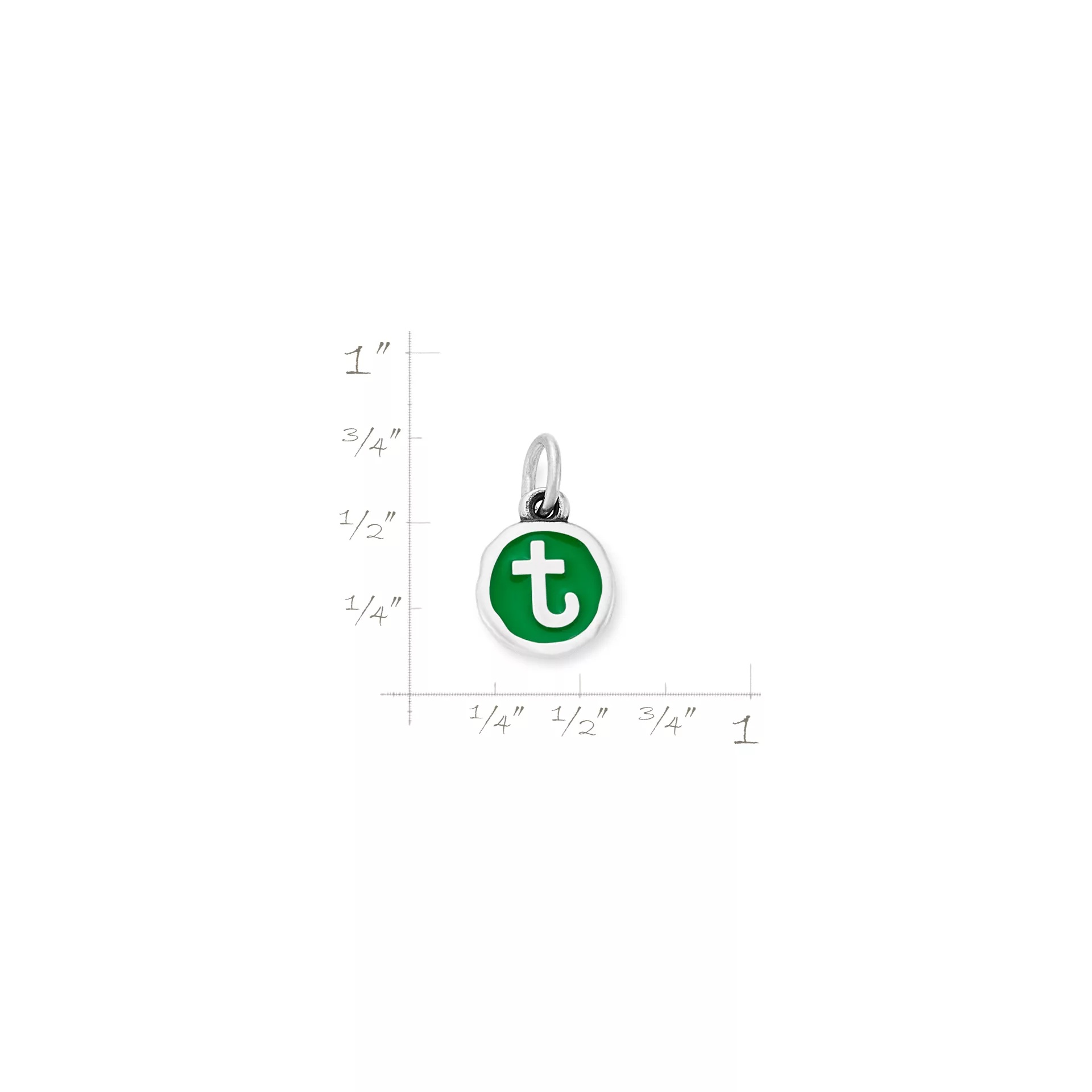 Enamel Initial Disc Charm - Image 4