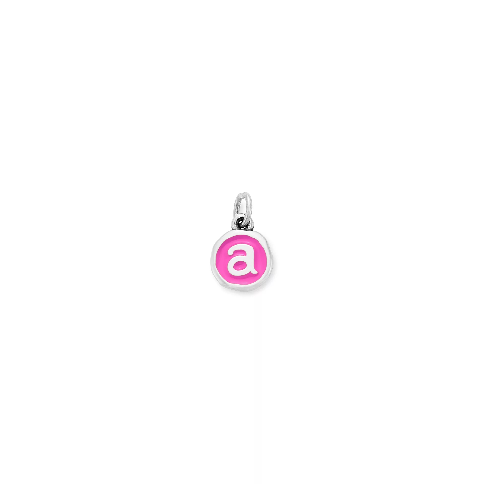 Enamel Initial Disc Charm