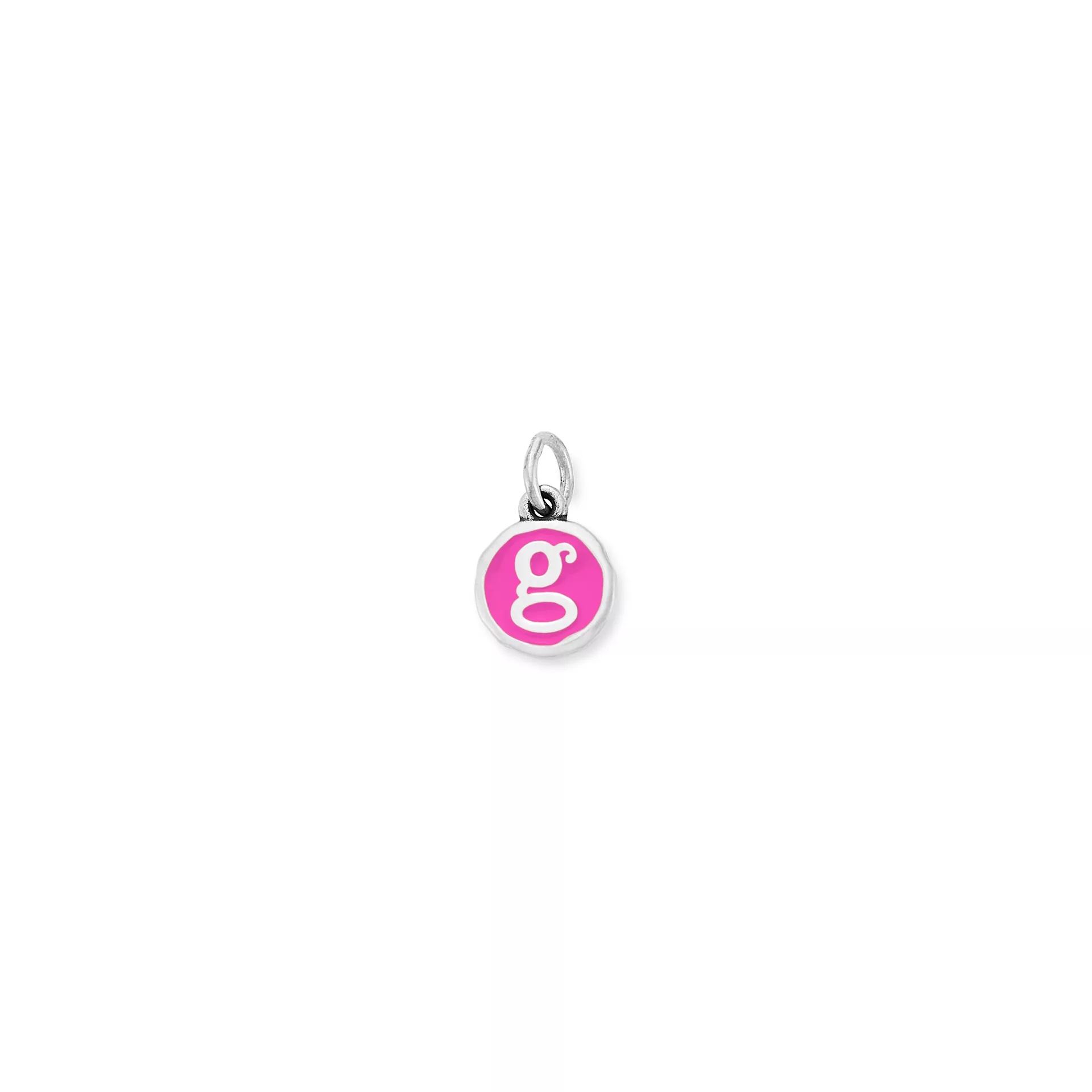 Enamel Initial Disc Charm