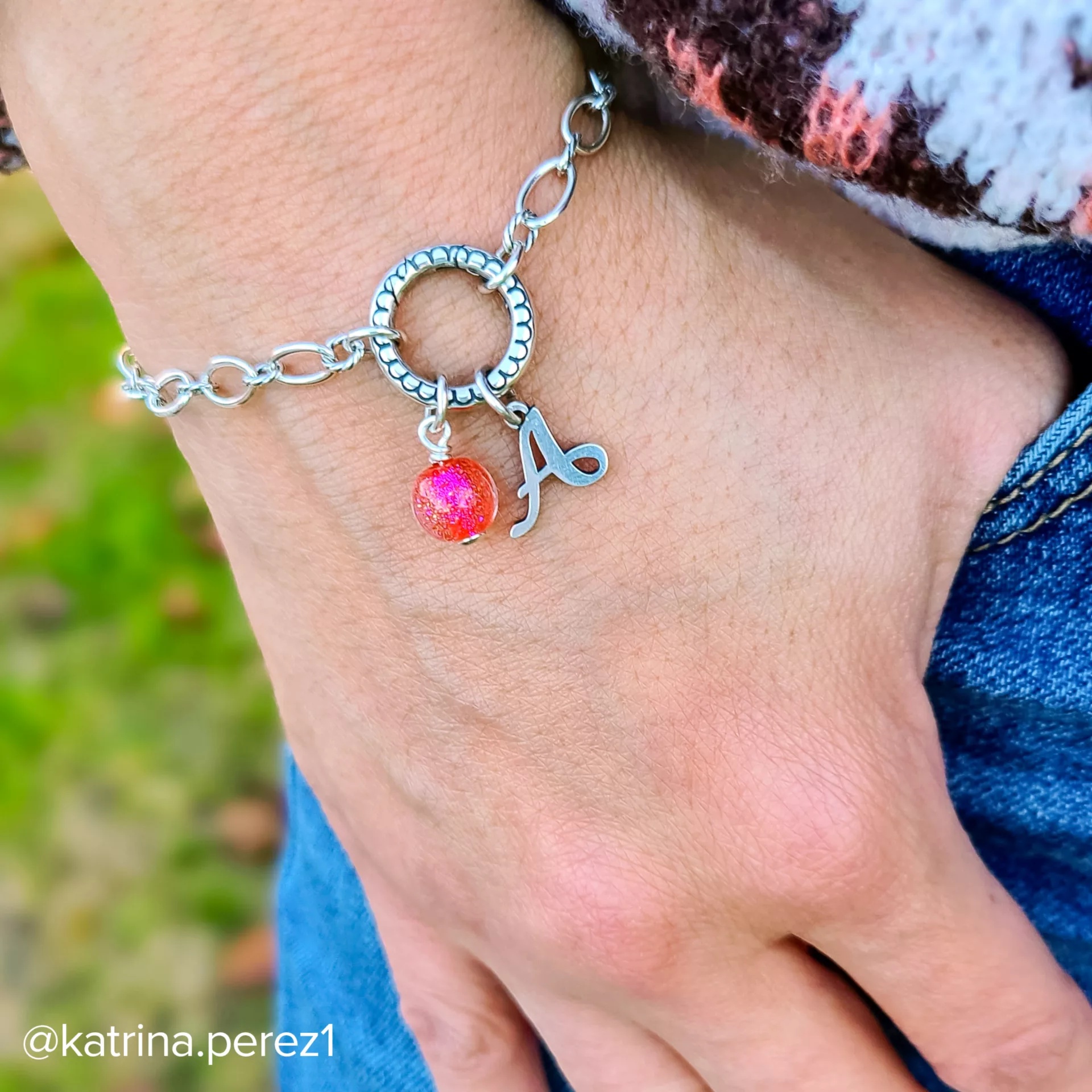 Mini Art Glass Bead Charm - Image 3