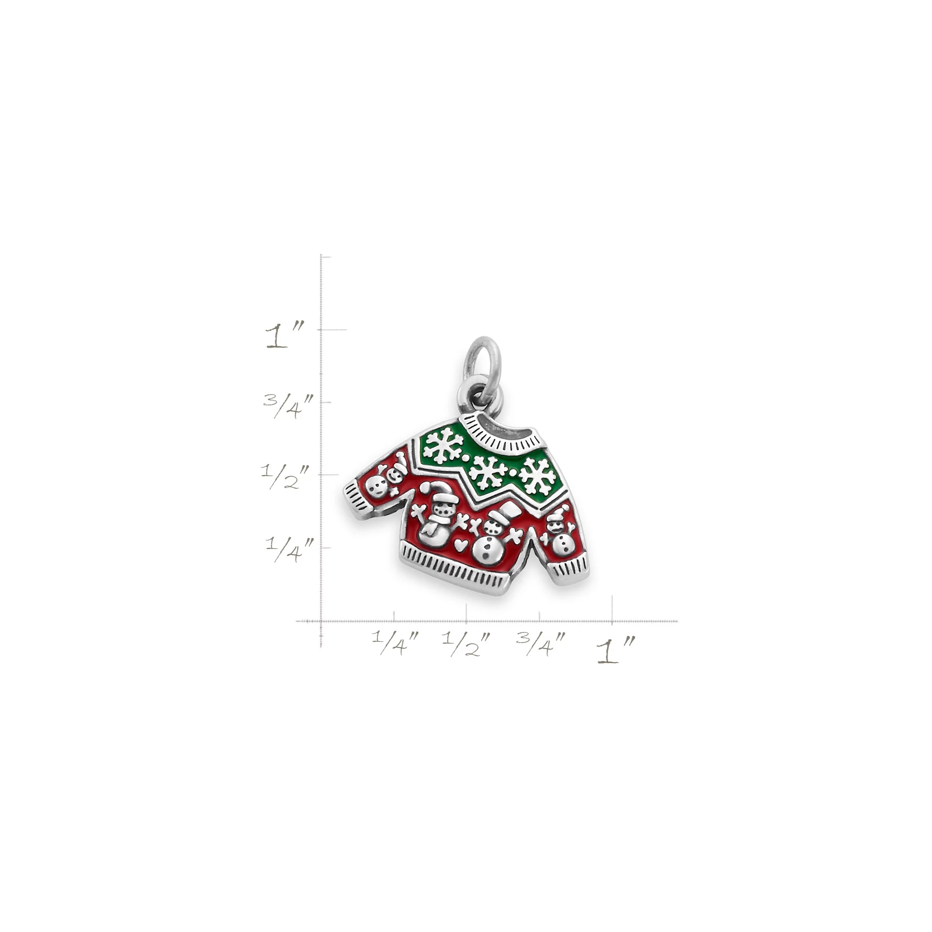 Enamel Christmas Sweater Charm - Image 3