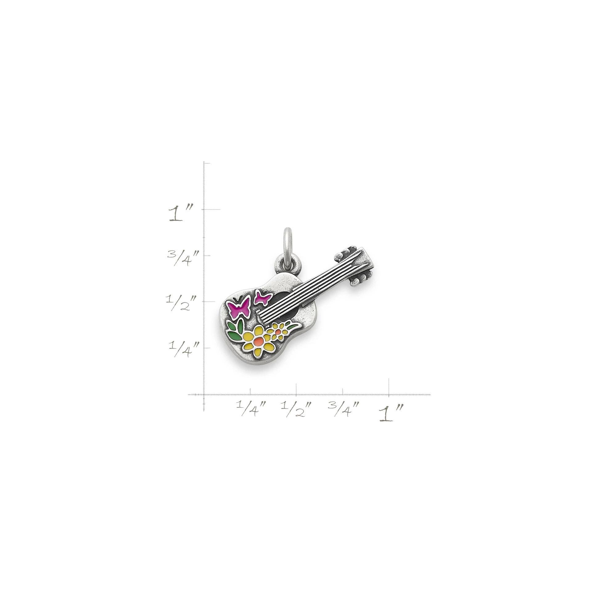 Enamel Festive Guitar Charm - Image 5