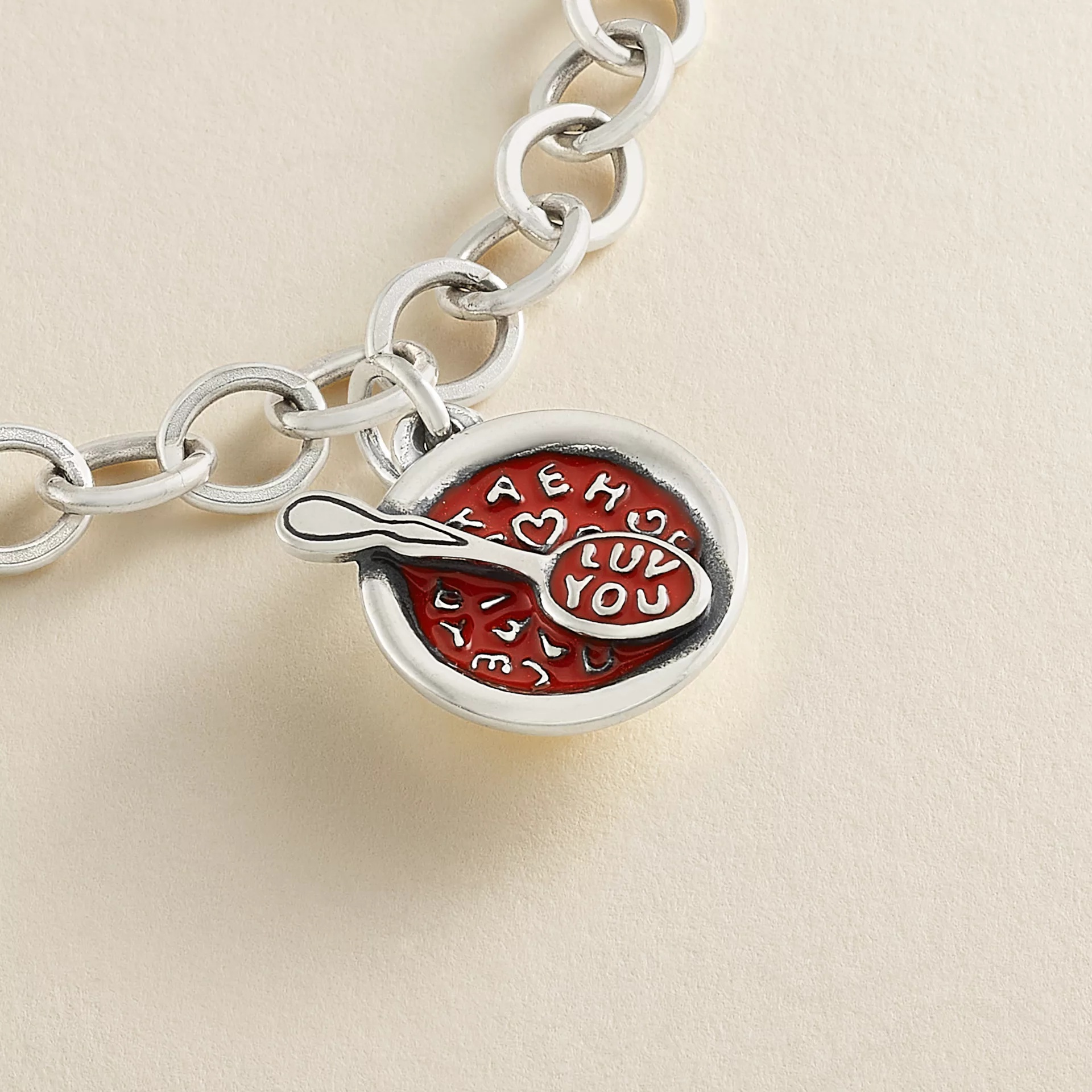 Enamel Alphabet Soup Charm - Image 2