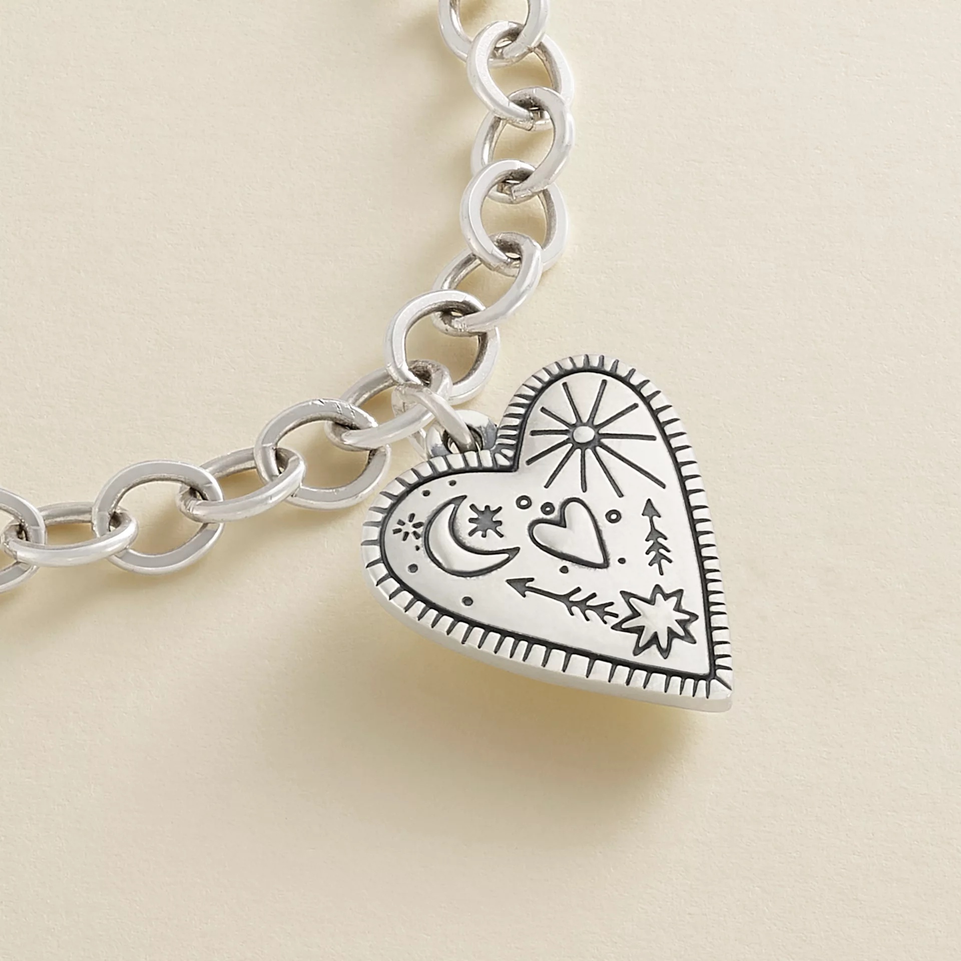 Western Sky Heart Charm - Image 2