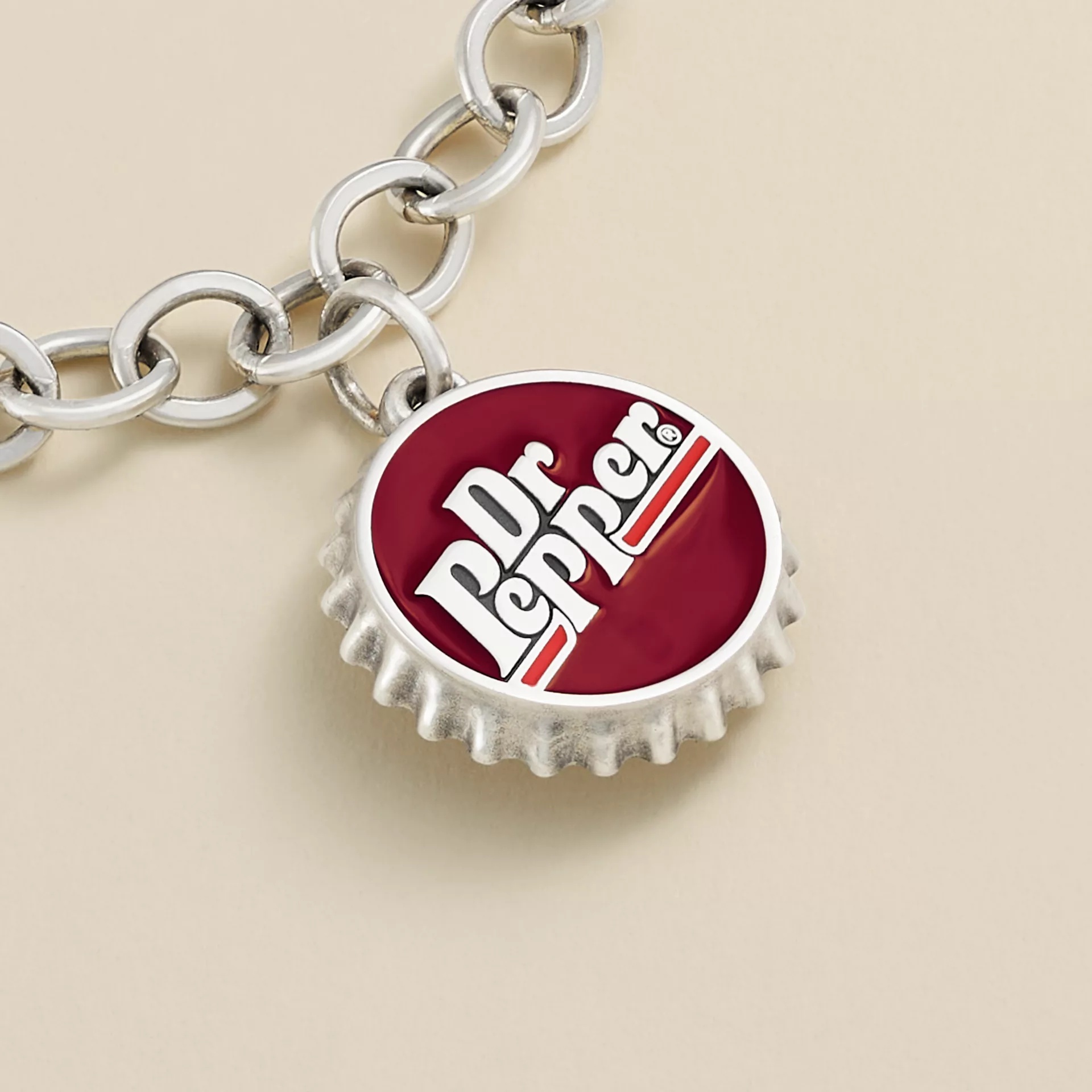 Enamel Dr Pepper Bottle Cap Charm - Image 2