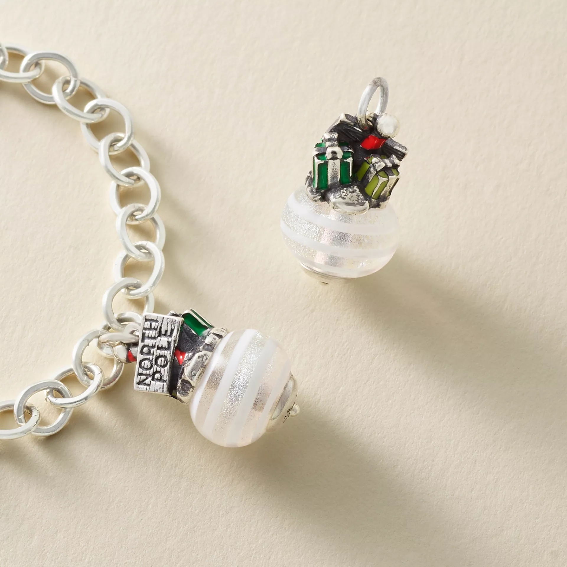 Enamel North Pole Art Glass Charm - Image 3