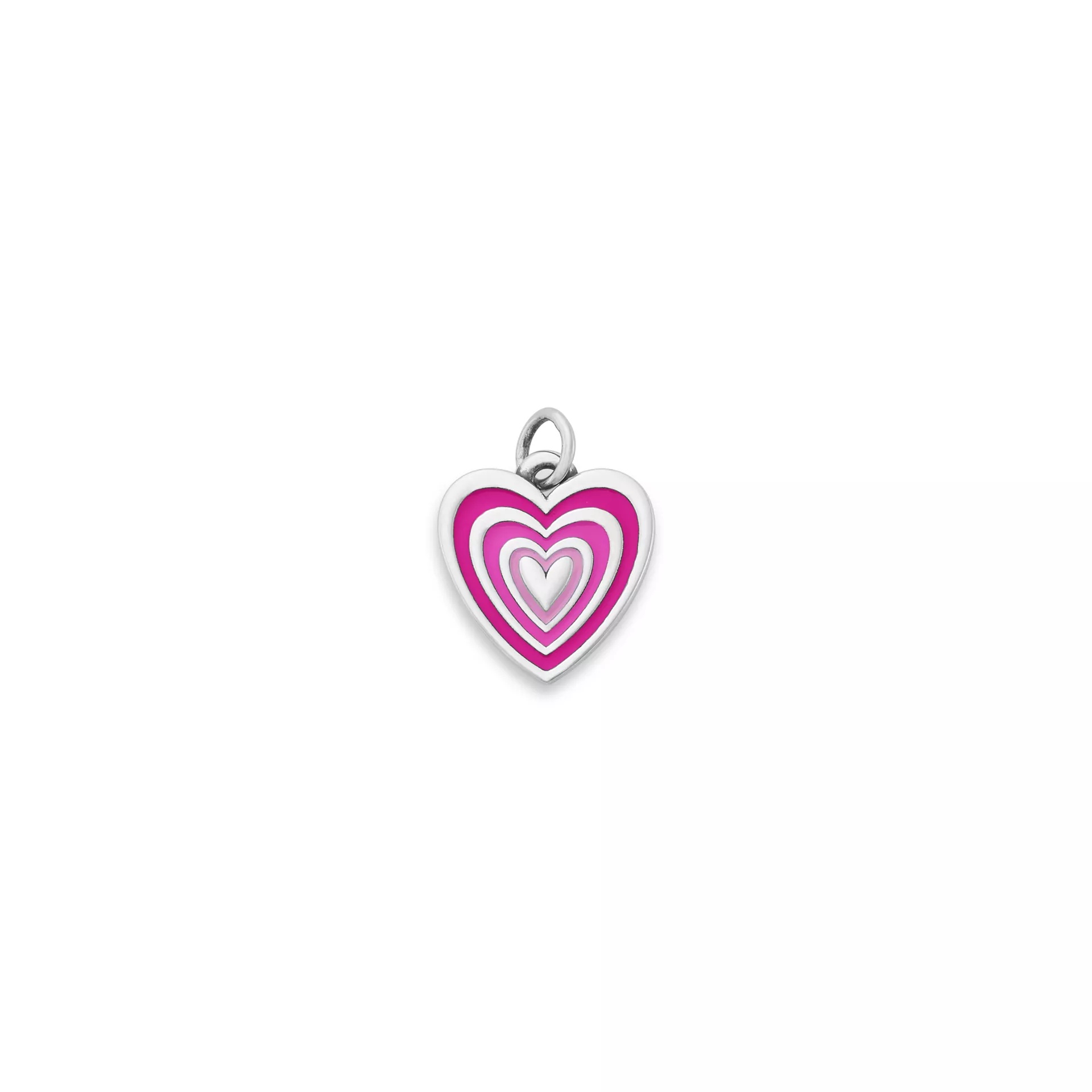 Enamel Radiant Heart Charm