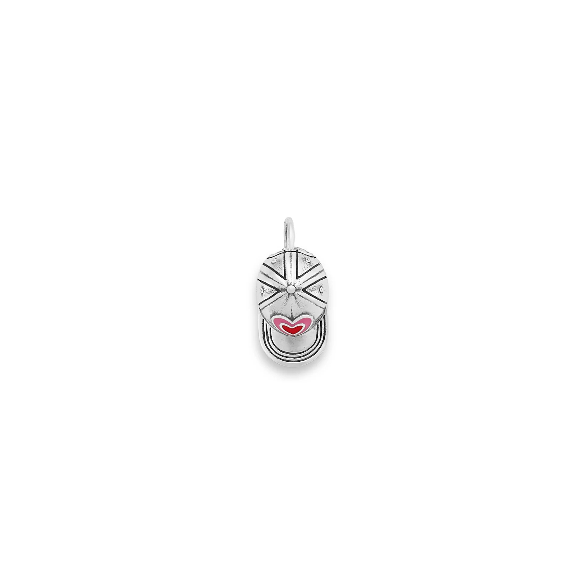 Enamel Heart Ball Cap Charm - Image 2