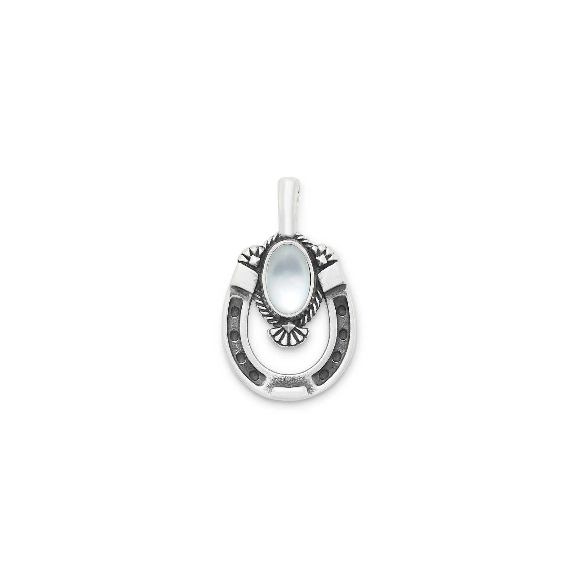 Western Horseshoe Gemstone Pendant