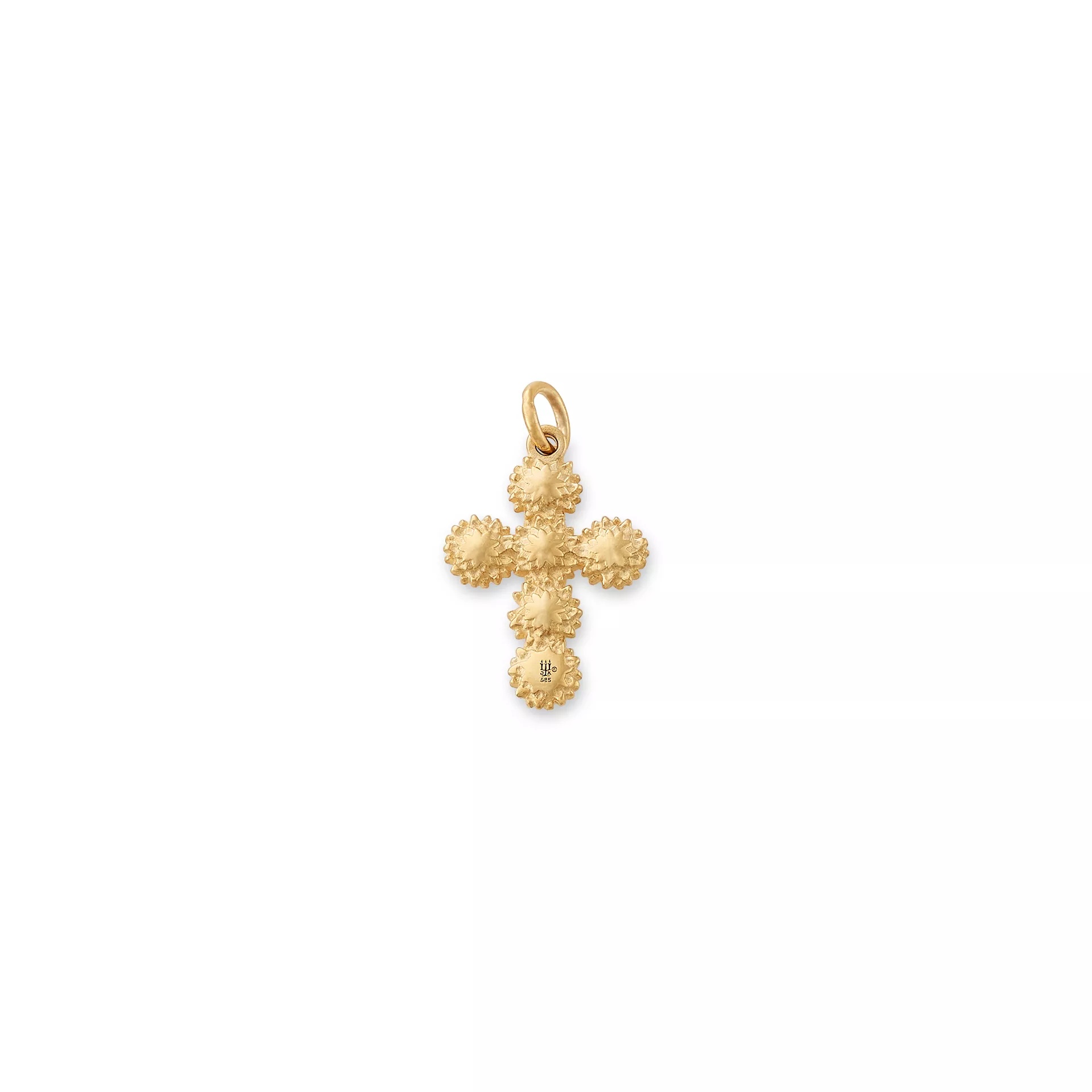 Sunflower Cross Charm - Image 2