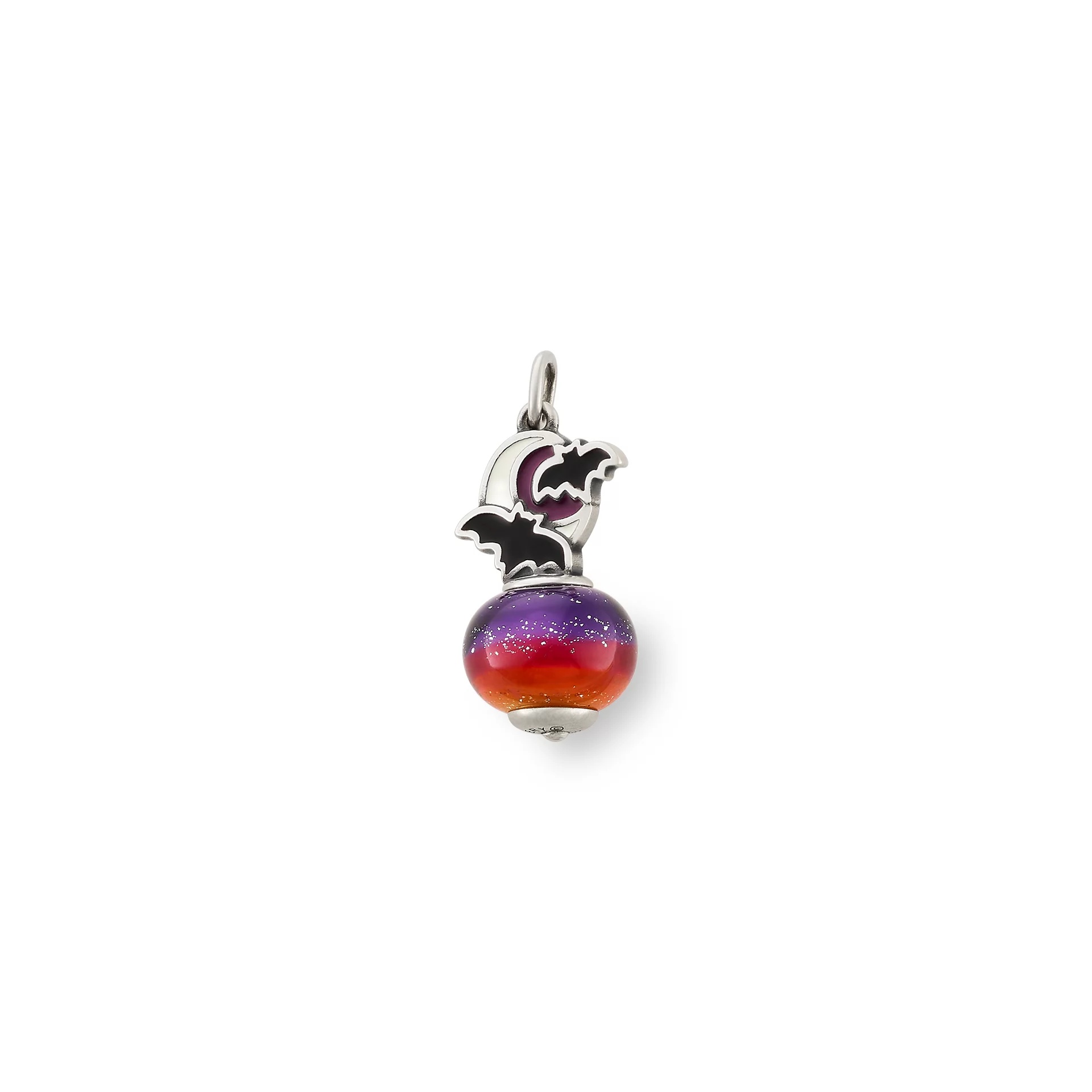 Enamel Halloween Night Art Glass Charm - Image 2