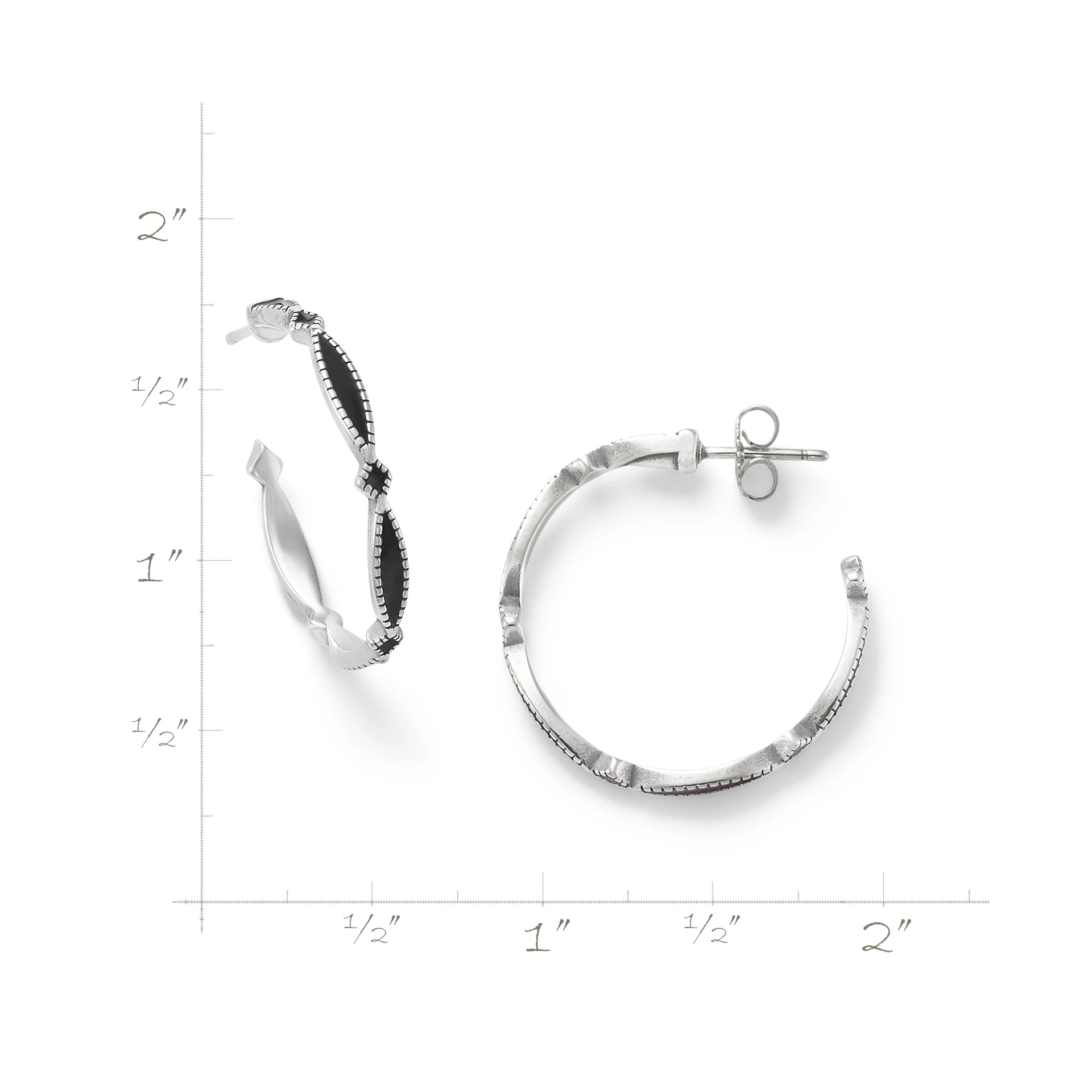 Enamel Cordoba Hoops - Image 6