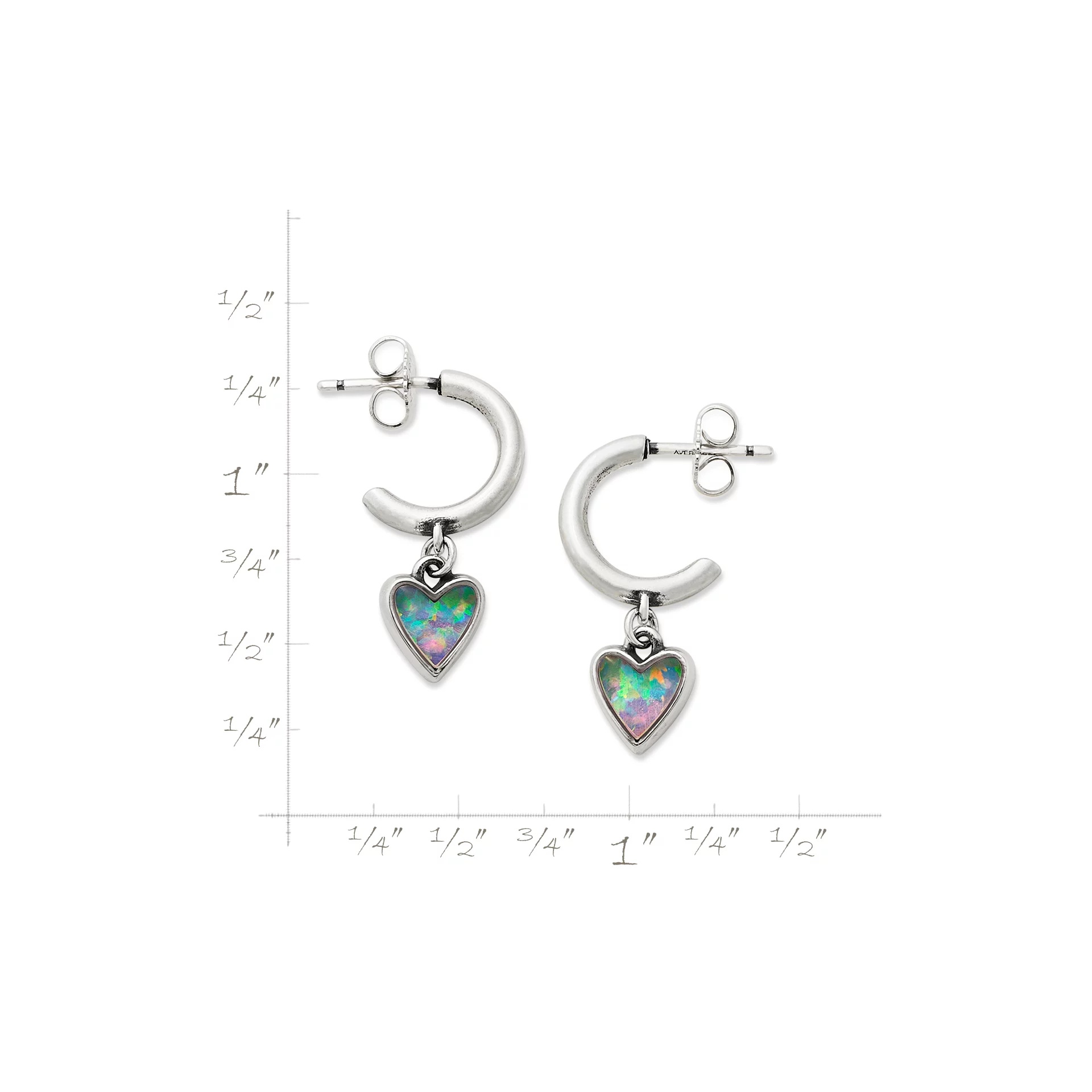 Sweetheart Gemstone Hoop Dangle EarShop All Rings - Image 5