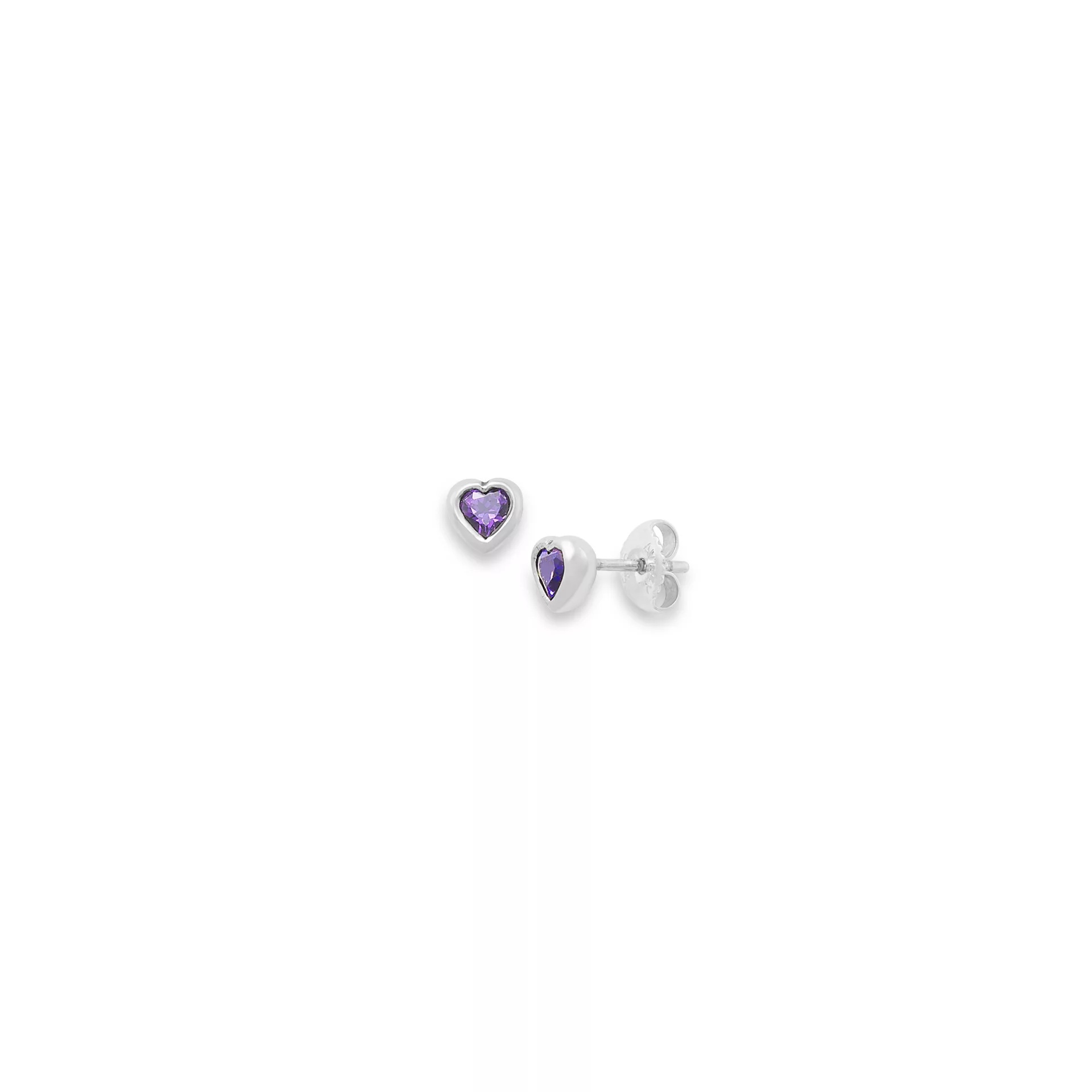 Heart Gemstone Studs - Image 3