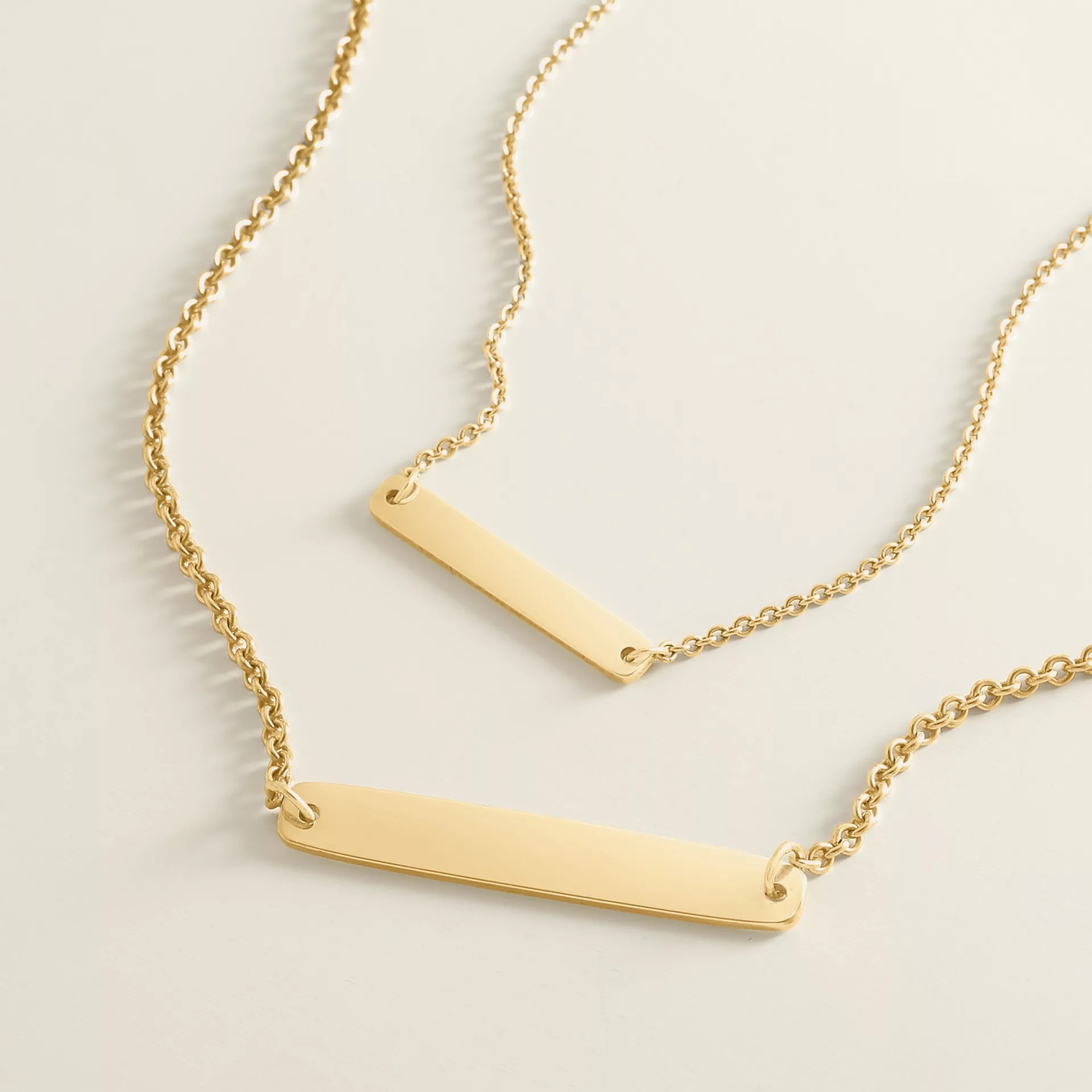 Petite Engravable Horizon Necklace - Image 3