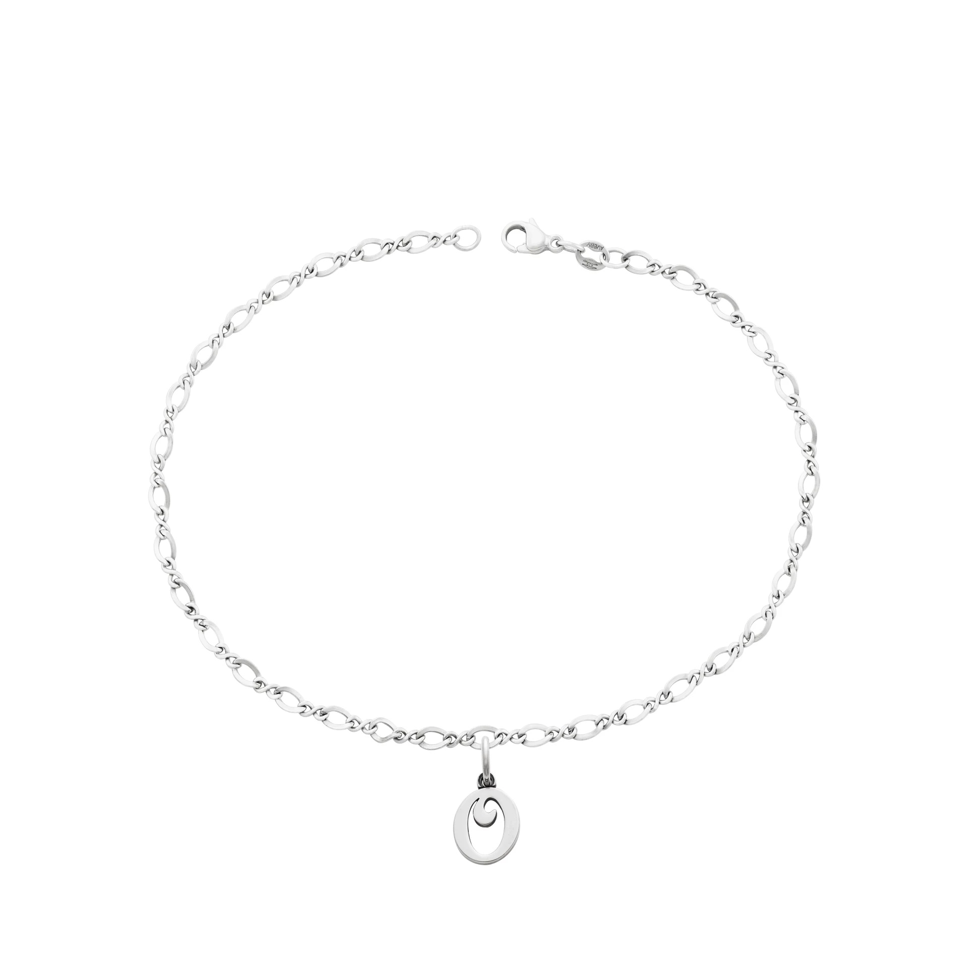 Small Script Initial Anklet
