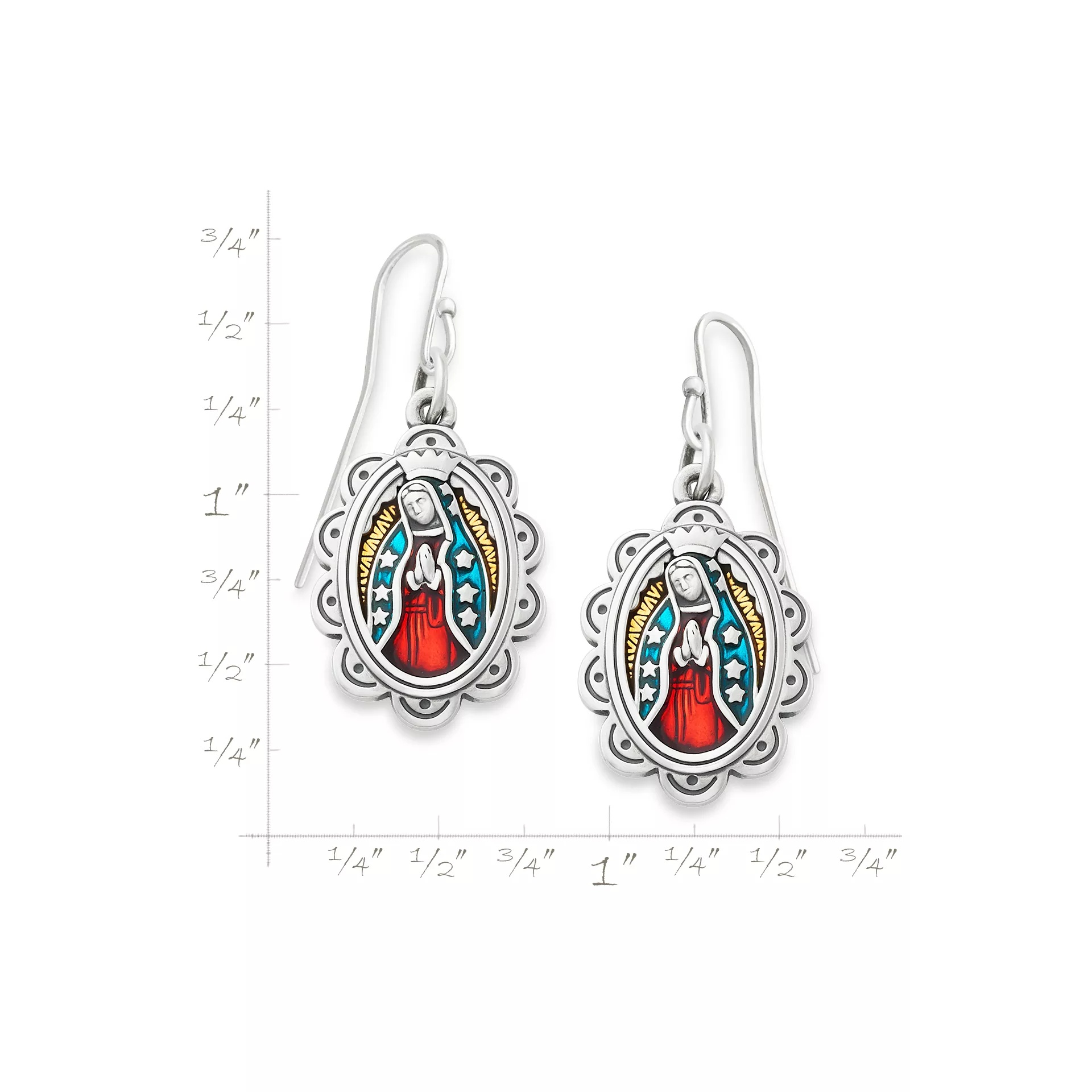 Enamel Virgin of Guadalupe EarShop All Rings - Image 2