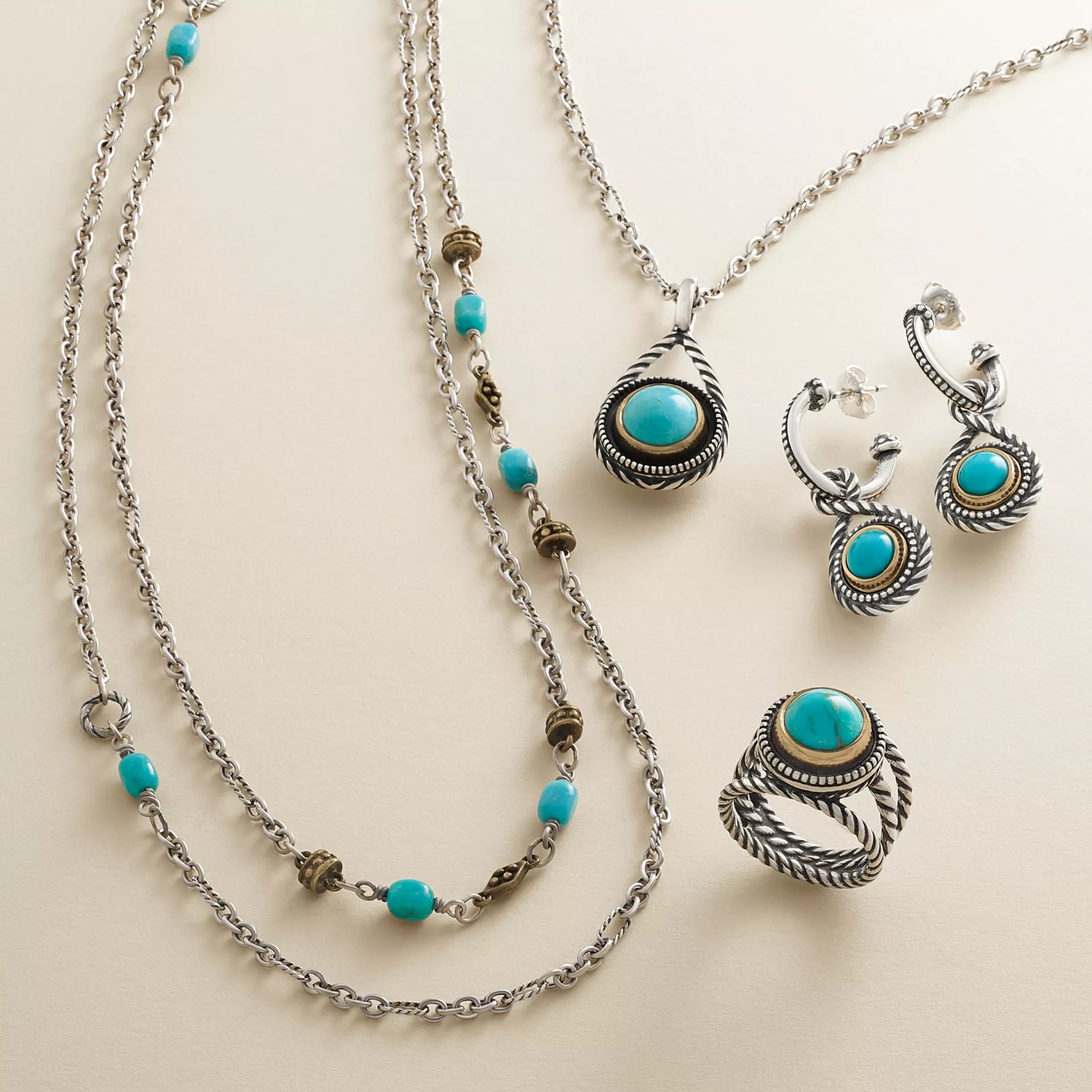 Marjan Gemstone Hoop Dangle EarShop All Rings - Image 3