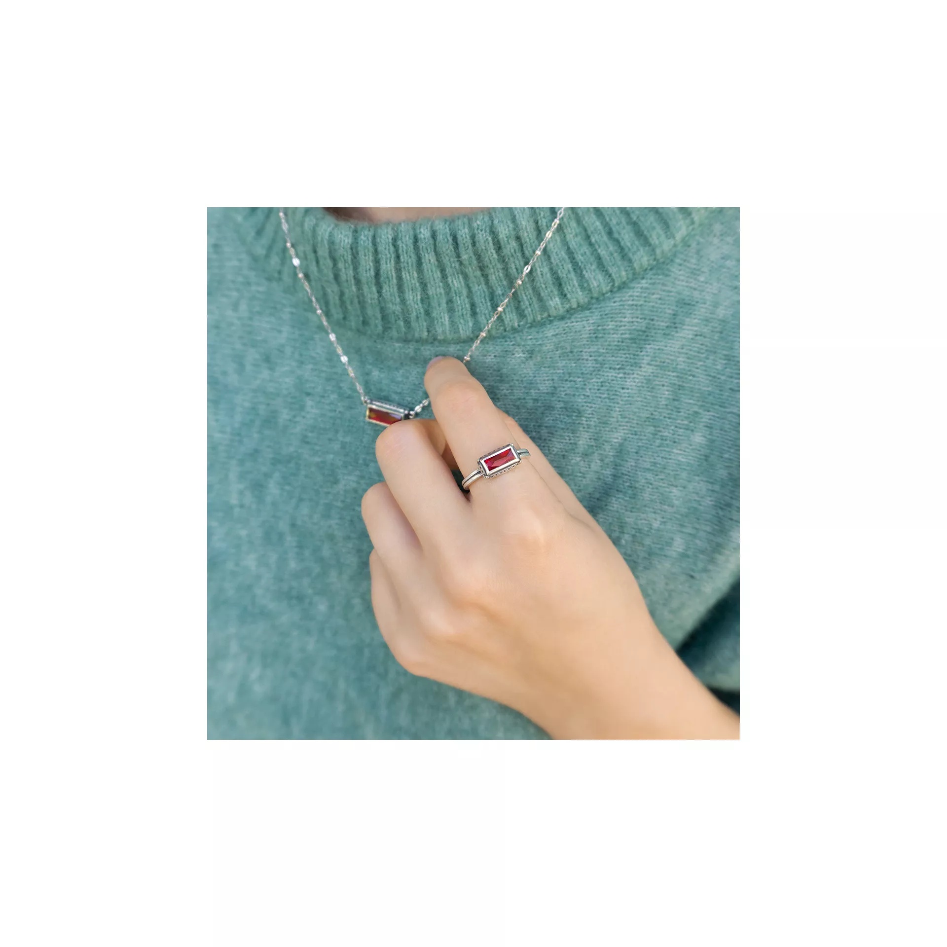 Palais Layered Gemstone Necklace - Image 4