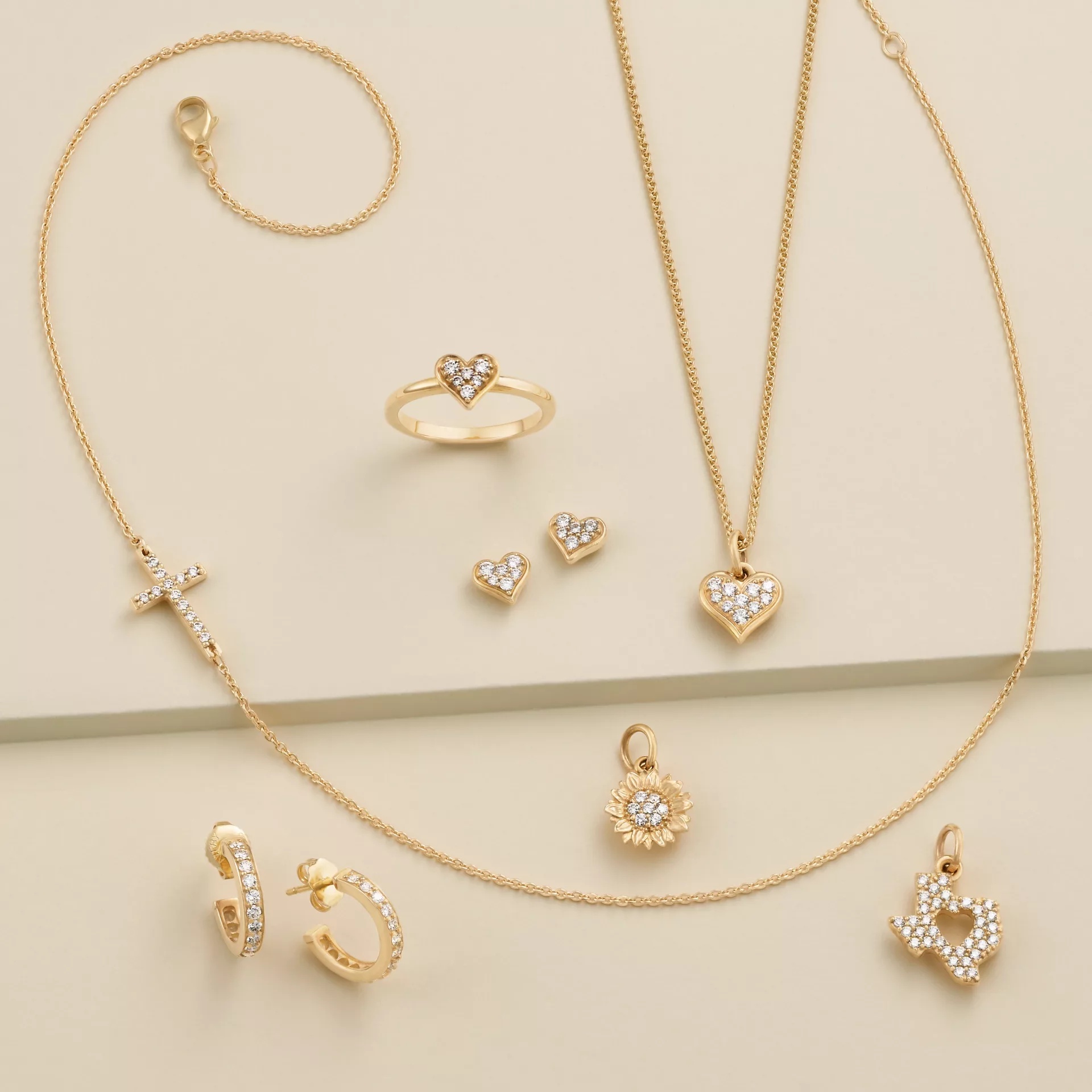 Pave Diamond Deep in the Heart of Texas Pendant - Image 3