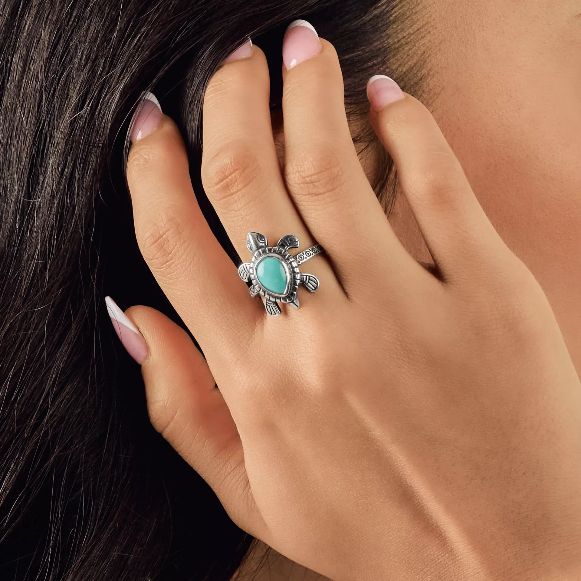 Turtle Gemstone Ring - Image 5