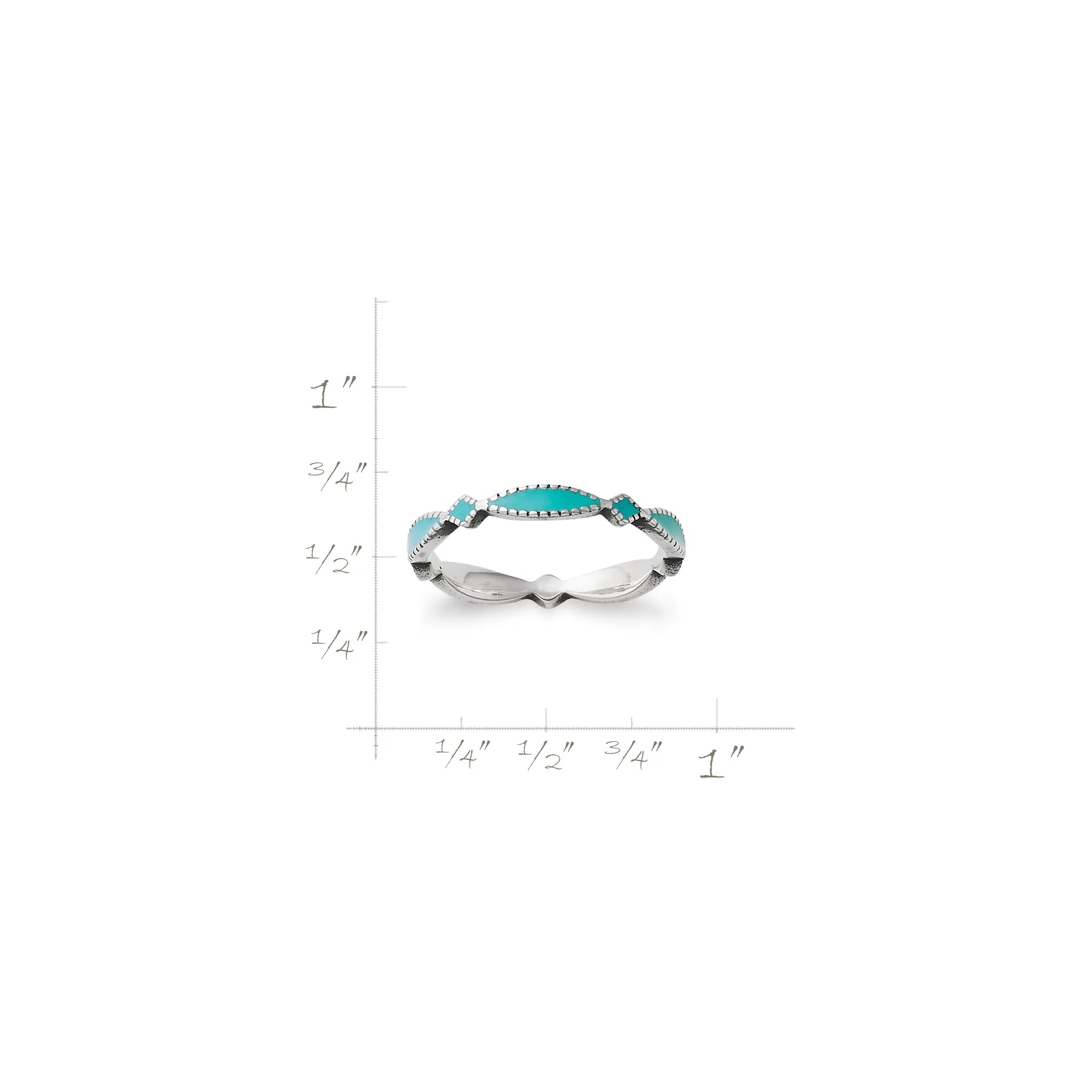 Enamel Cordoba Stacker Ring - Image 6