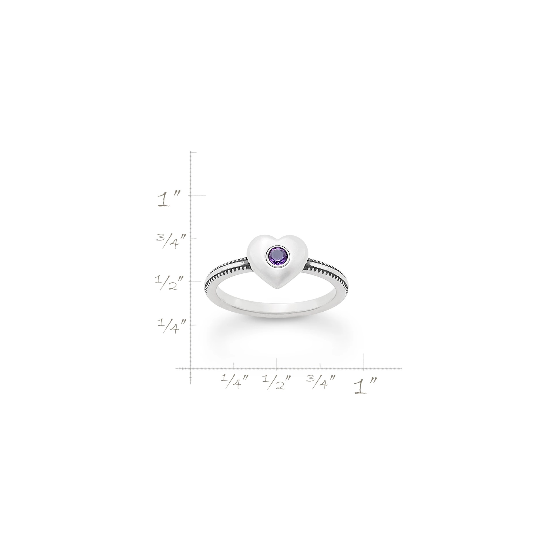 Keepsake Heart Birthstone Ring - Image 4