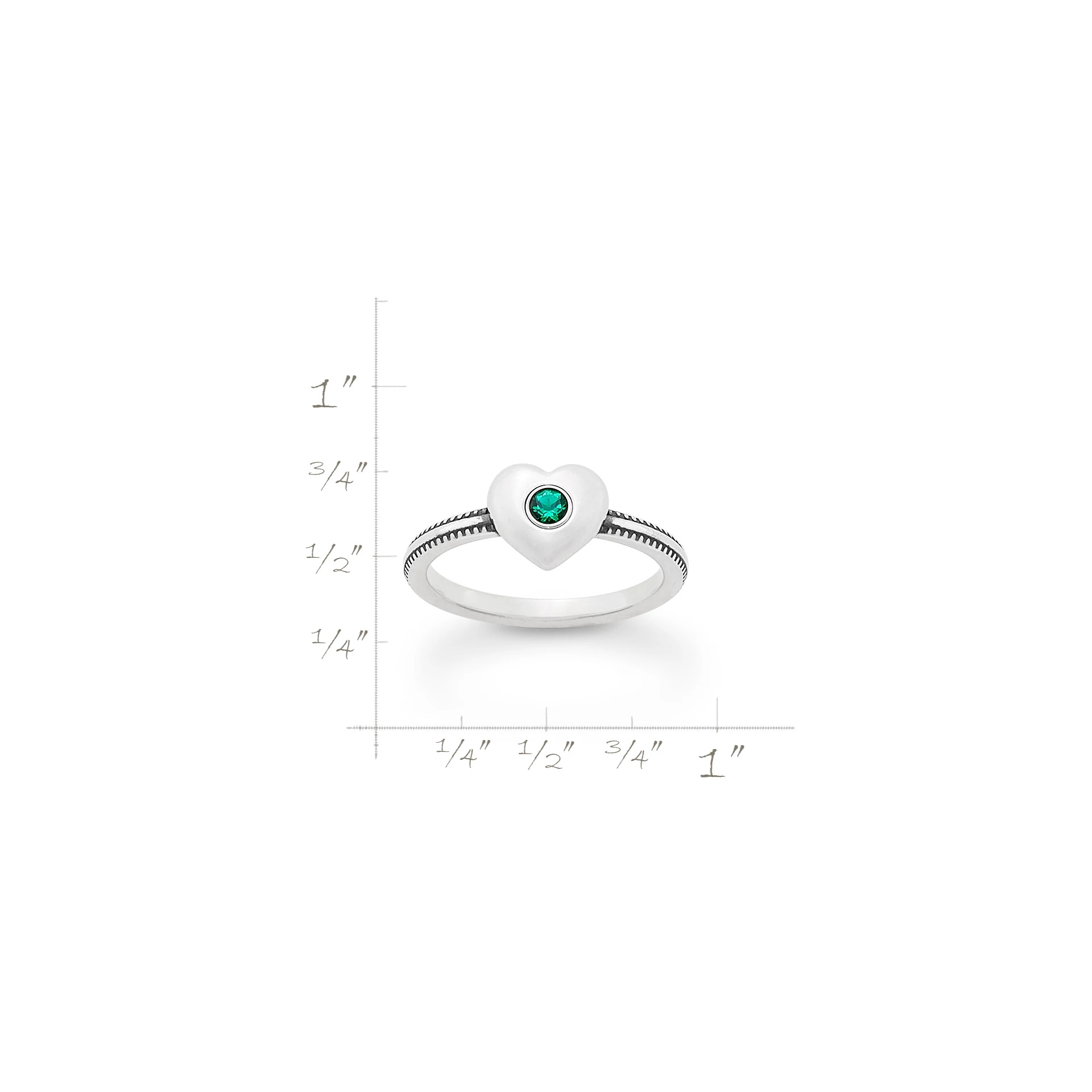 Keepsake Heart Birthstone Ring - Image 4