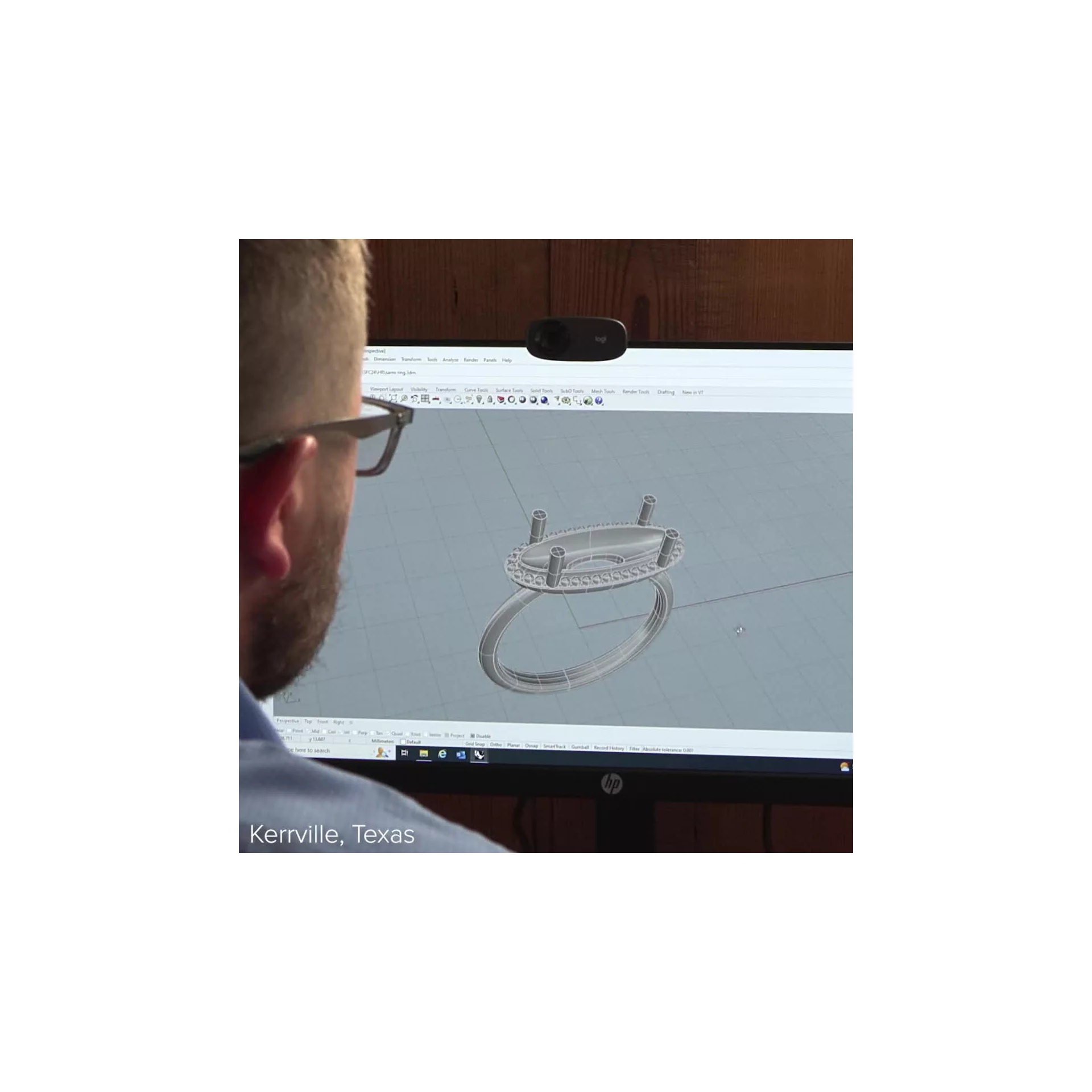 Beaded Horizon Gemstone Ring - Image 4