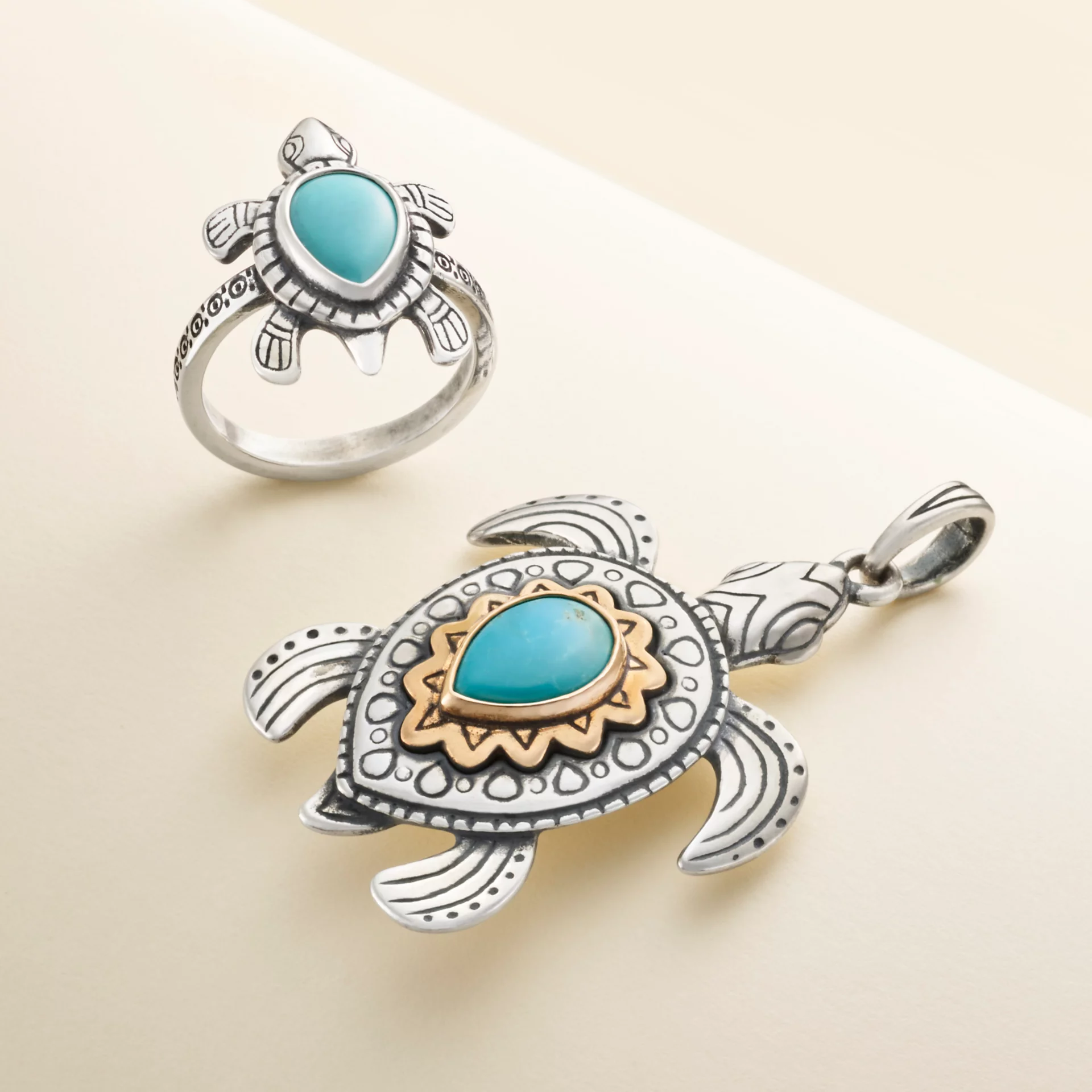 Turtle Gemstone Ring - Image 4